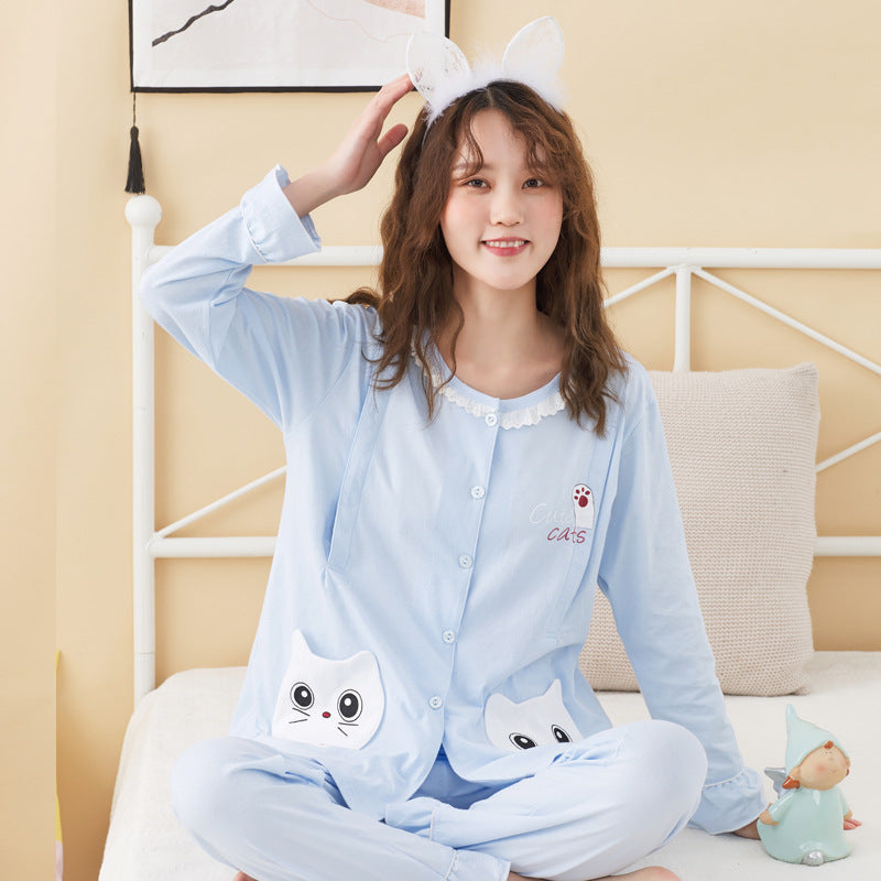 Maternity Nursing Pajamas - Postpartum Recovery Clothes for Breastfeeding Moms - Soft & Comfortable Summer Maternity Wear - Perfect for Hospital Stay, Home Relaxation & Outdoor Activities