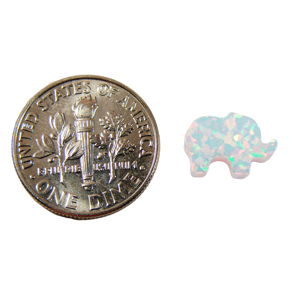 Floating Opal Elephant Necklace - Elegant Opal Elephant Pendant with Invisible Line Choker, Perfect for Everyday Wear, Gift Giving, and Special Occasions