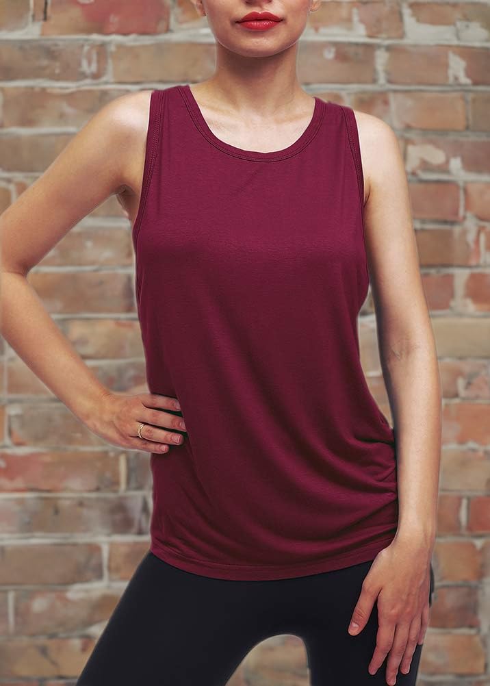 Women's Workout Yoga Tops - Open Back Shirts with Adjustable Tie Back & Breathable Fabric for Yoga, Gym & Running | Perfect for Hot Yoga, Pilates & Summer Workouts