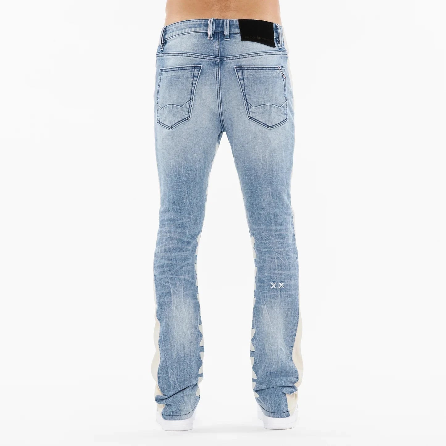 CULT OF INDIVIDUALITY Lenny Bootcut 603 Striped Jeans for Women - Vintage Inspired Denim Pants for Casual Wear & Night Out