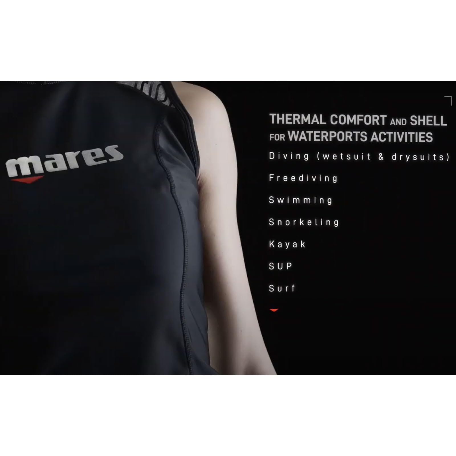 MARES Women's Ultra Skin Sleeveless Dive Top - UPF 50+ Sun Protection for Scuba Diving, Snorkeling & Water Sports - Perfect Under Wetsuit or Drysuit