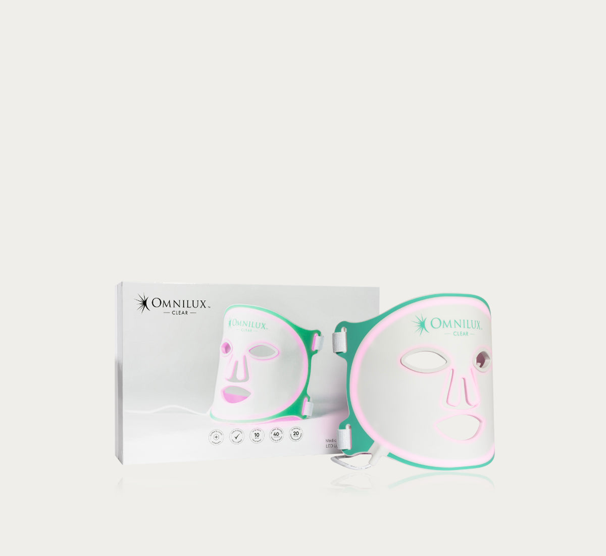 LED Clear Face Mask - Reusable & Comfortable Transparent Face Cover for Protection & Communication - Perfect for Healthcare, Retail, and Public Settings