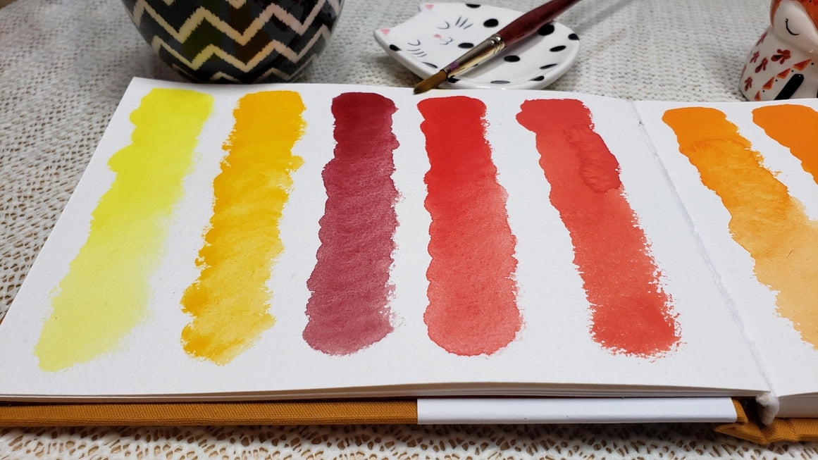 Premium Handmade Watercolor Paint Set - 1/2 Pans for Artists & Beginners - Perfect for Sketching, Painting & DIY Art Projects