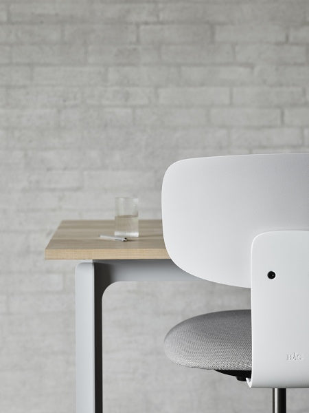 HÅG Tion 2140 Ergonomic Office Chair - White & Grey with Adjustable Armrests for Home & Workspace Comfort