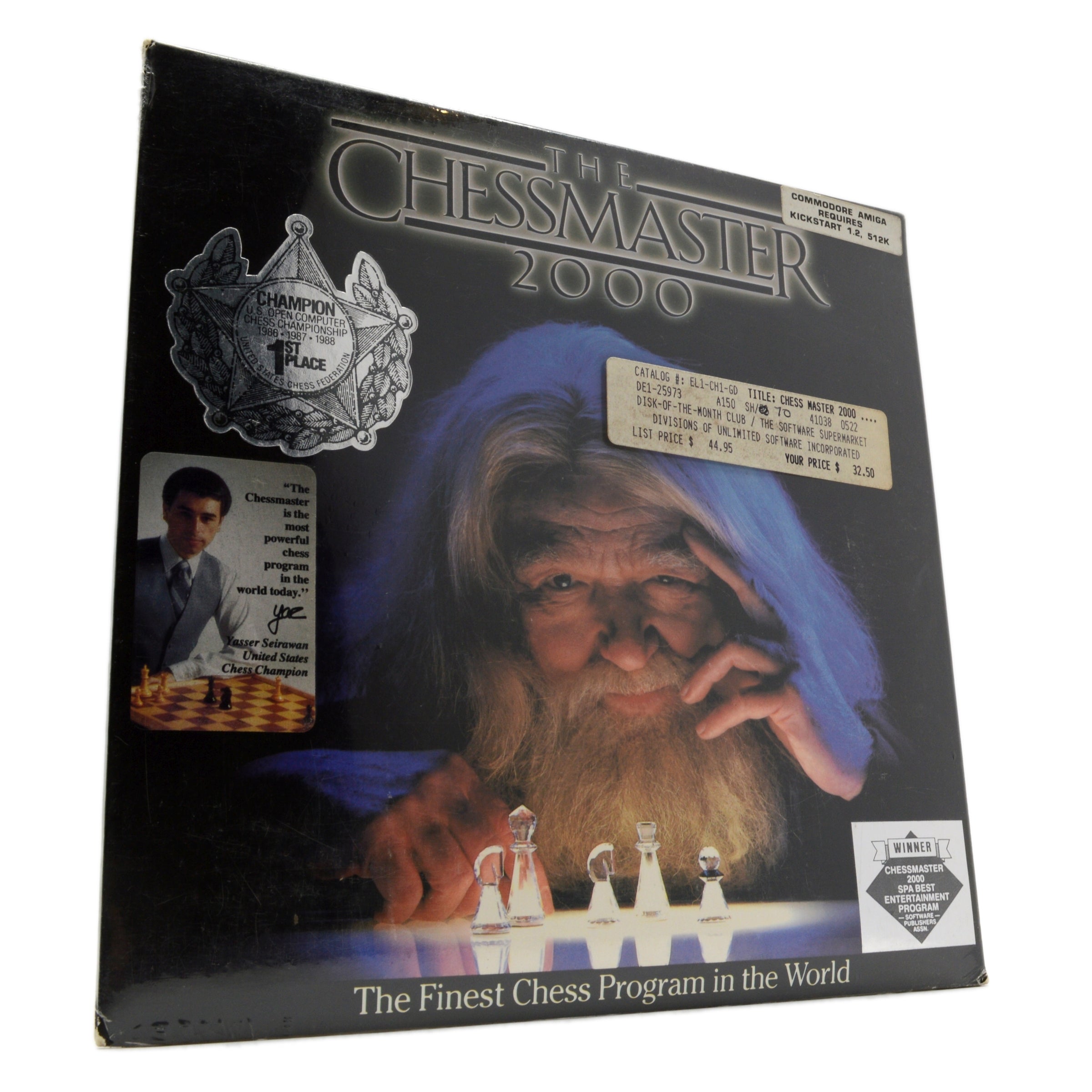 Brand New AMIGA GAME The Chessmaster 2000 Disk of Month Club - Factory Sealed Vintage Computer Game - Perfect for Retro Gaming Collectors & 90s Nostalgia Enthusiasts