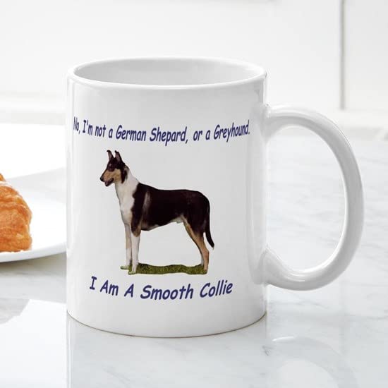 Smooth Collie Ceramic Coffee Mug 11 oz (325 ml) - Perfect for Hot & Cold Drinks, Ideal for Home, Office, or Gift Giving