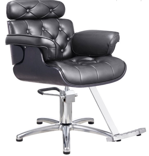 Professional Empress Styling Salon Chair for Hairdressers & Barbers - Hydraulic Adjustable Beauty Salon Furniture for Hair Cutting, Washing & Styling