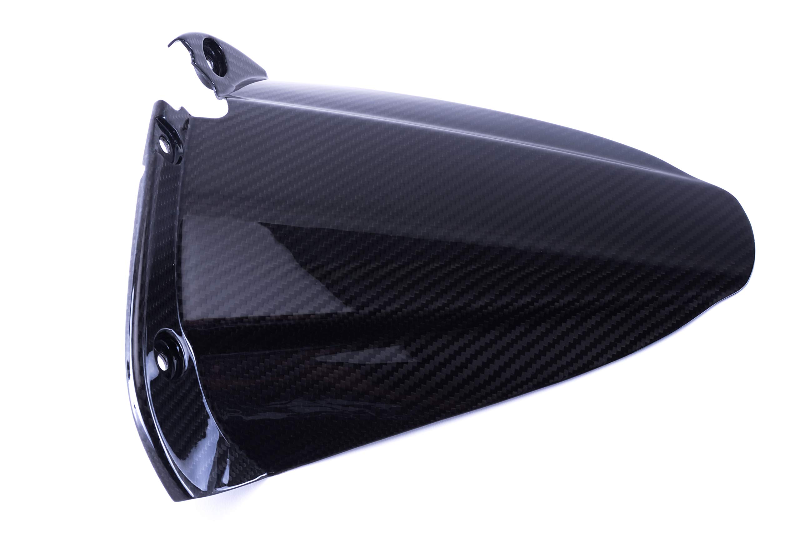 Bestem CBBU-HGR-MT Full Carbon Fiber Twill Press Molded Rear Hugger for EBR 1190 RX/SX Motorcycles - Lightweight Protection & Style Upgrade for Racing & Street Riding