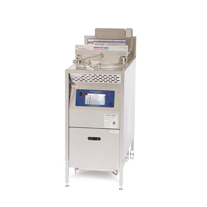 Broaster 1800GH 42 Lb. Commercial Natural Gas Pressure Fryer - 65,000 BTU High-Efficiency Restaurant Equipment for Fast Food & Chicken Wings