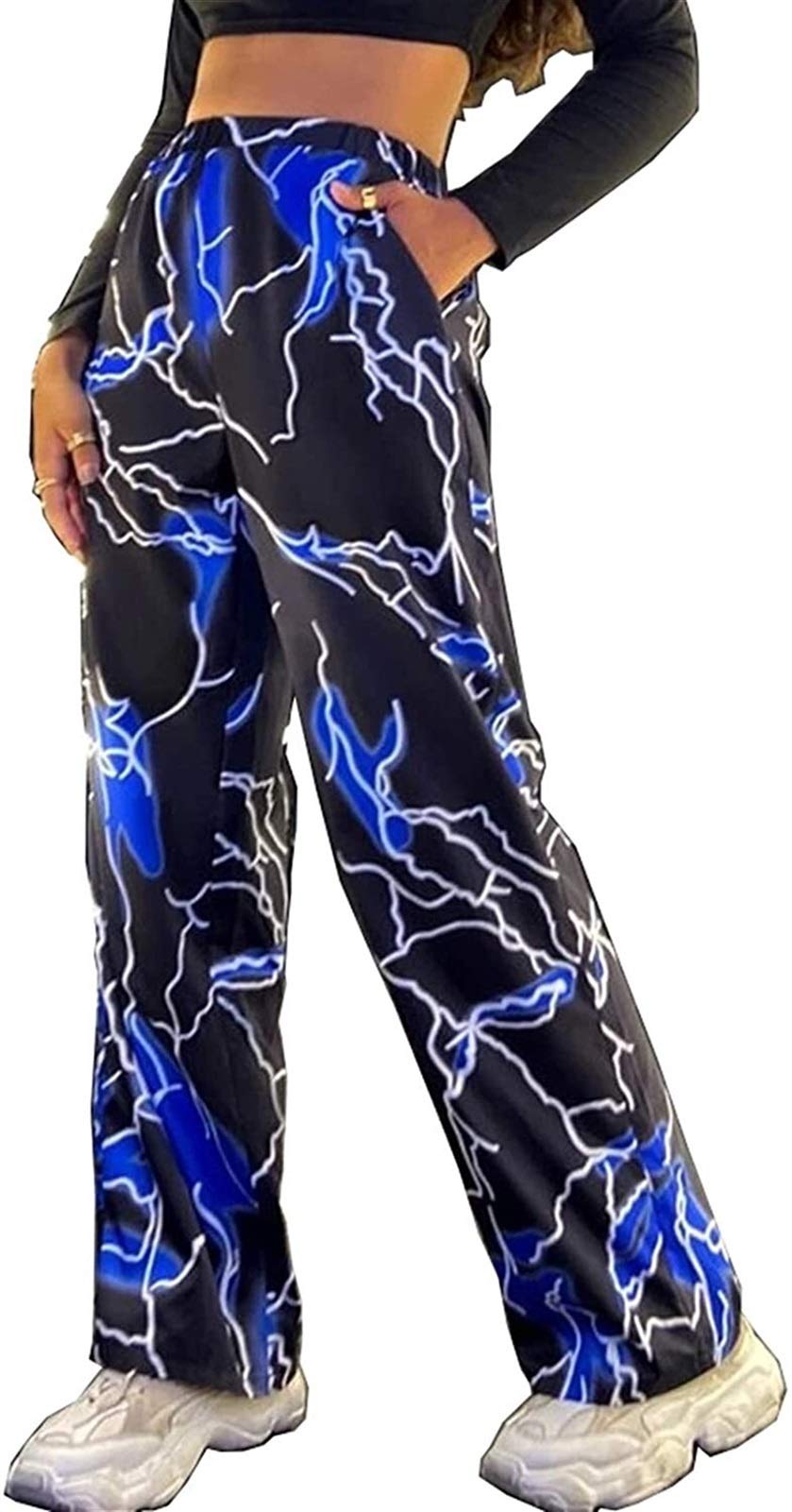 Blitz Print Women's Slim Fit Jogging Pants - Athletic Track Sweatpants for Running, Yoga & Lounge Wear - Comfortable Long Leisure Sports Pants for Women