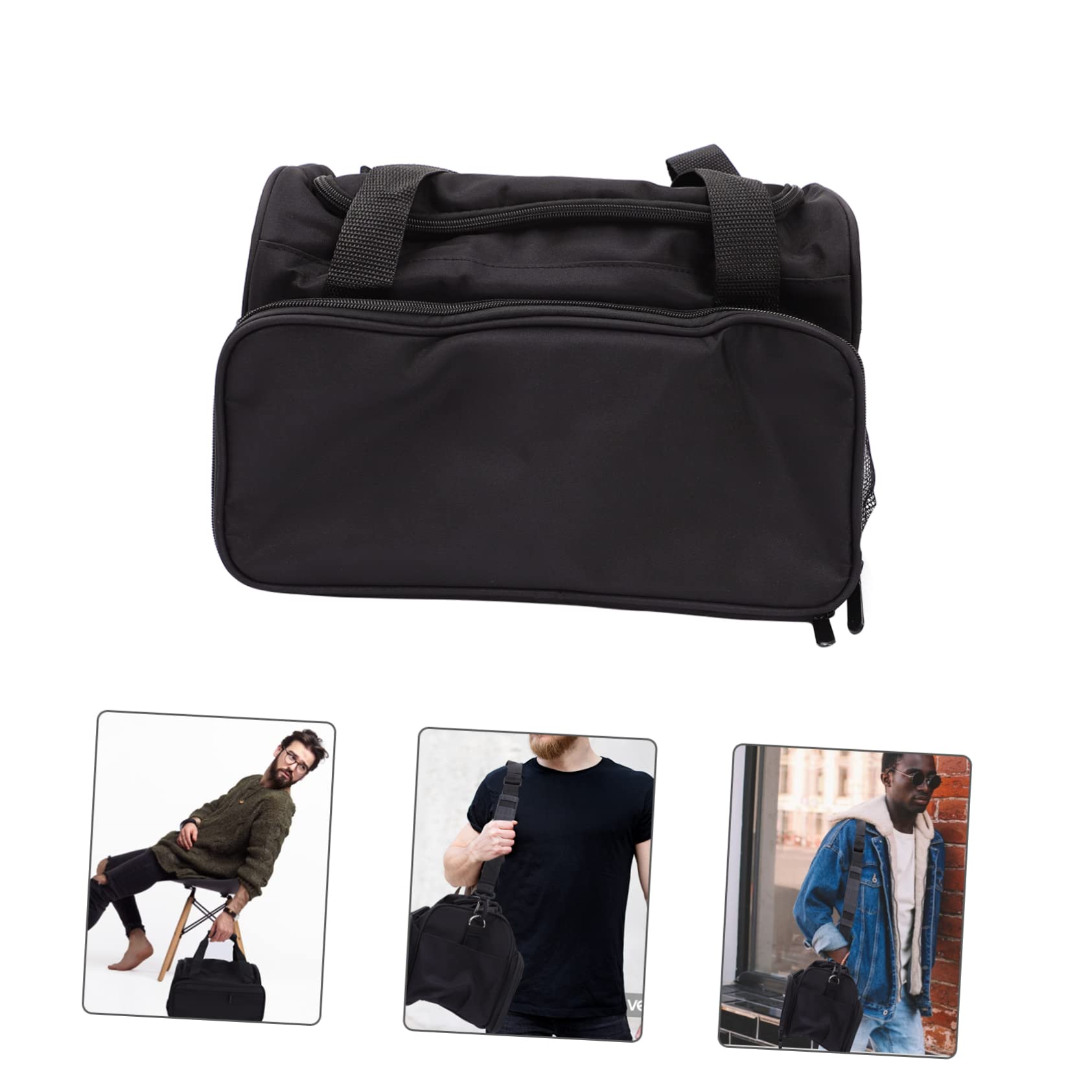 FOMIYES Large Capacity Professional Hairdressing Kit Bag - Waterproof Makeup Tool Organizer with Multiple Pockets for Salon Stylists & Travel Use