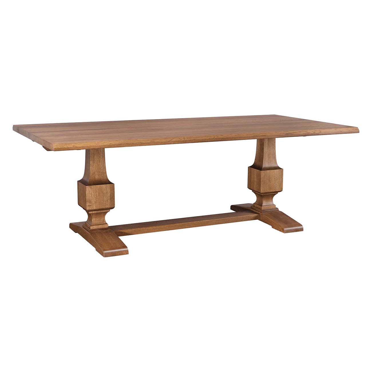 St. Lawrence Trestle Table - Solid Wood Dining Table for Farmhouse & Rustic Decor | Perfect for Dining Room, Kitchen, or Outdoor Entertaining