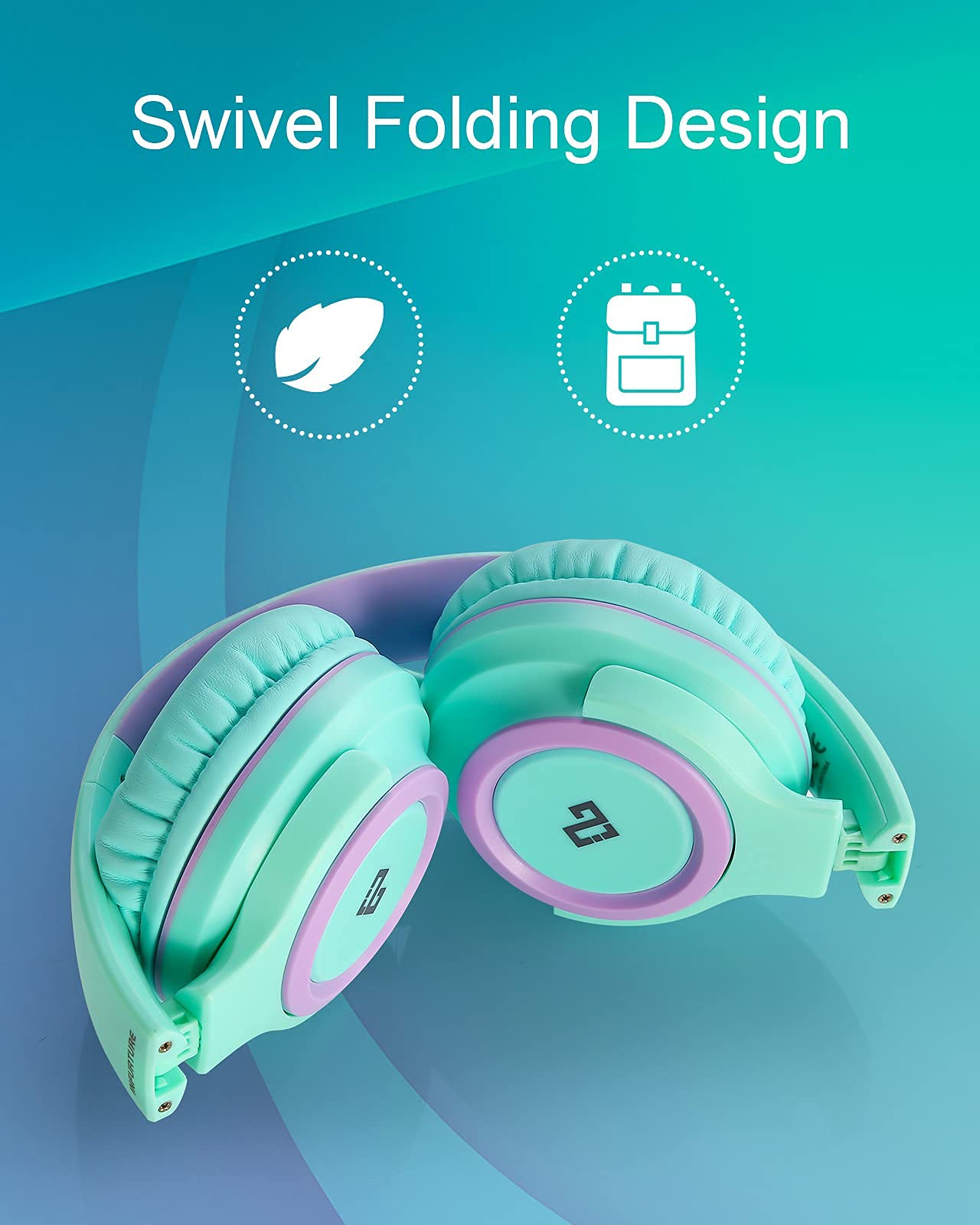 INFURTURE CH1 Kids Headphones with Microphone - Pink Bluetooth Headphones with Active Noise Cancelling for School, Travel & Gaming | Safe Volume Limit for Children