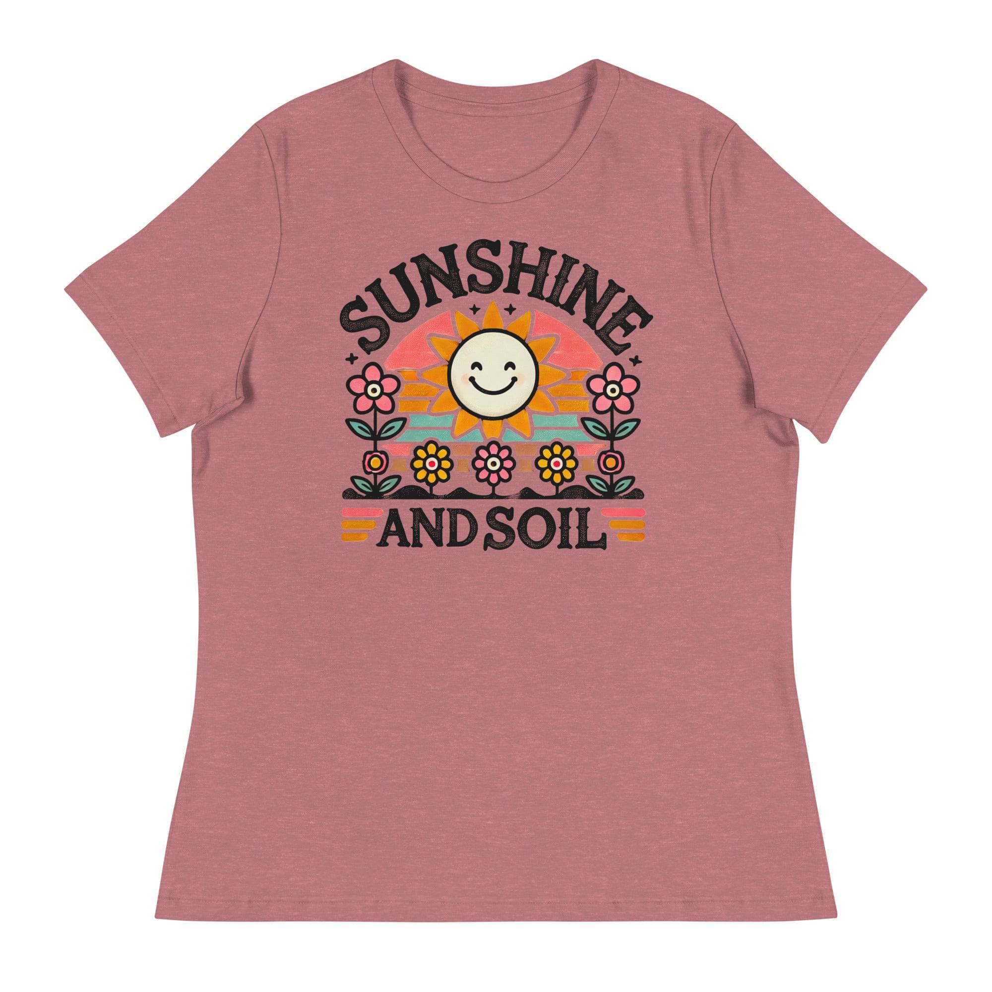 Sunshine and Soil Graphic T-Shirt - Comfortable Cotton Tee for Men & Women - Perfect for Outdoor Adventures, Gardening, and Casual Wear