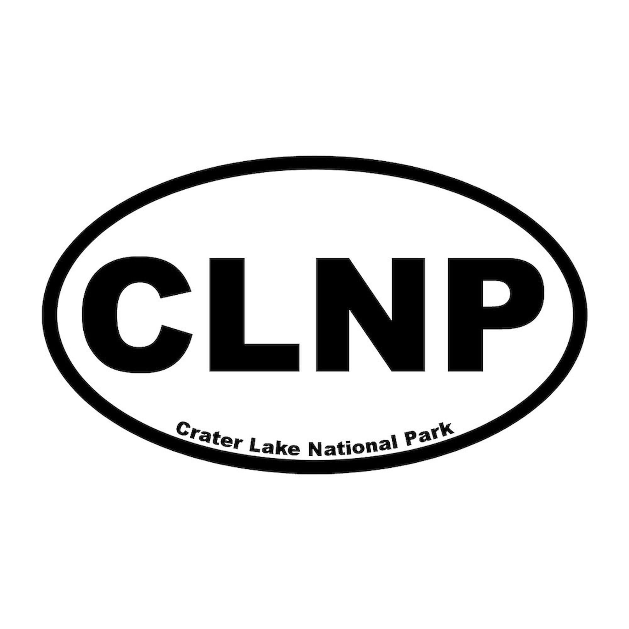 Crater Lake National Park Oval Car Bumper Sticker - Waterproof Vinyl Decal for Cars, Laptops, Windows | Perfect for Outdoor Enthusiasts & National Park Collectors