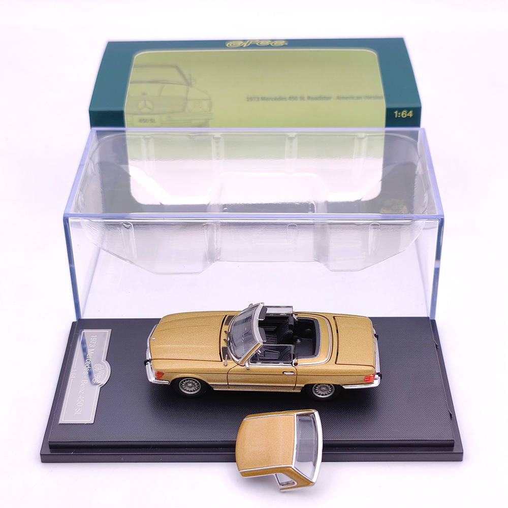1:64 Mercedes Benz 450 SL Roadster Diecast Model Car - 1973 European & American Version - Limited Edition Collectible Toy for Adults - Perfect for Display, Gifts, and Car Enthusiast Collections