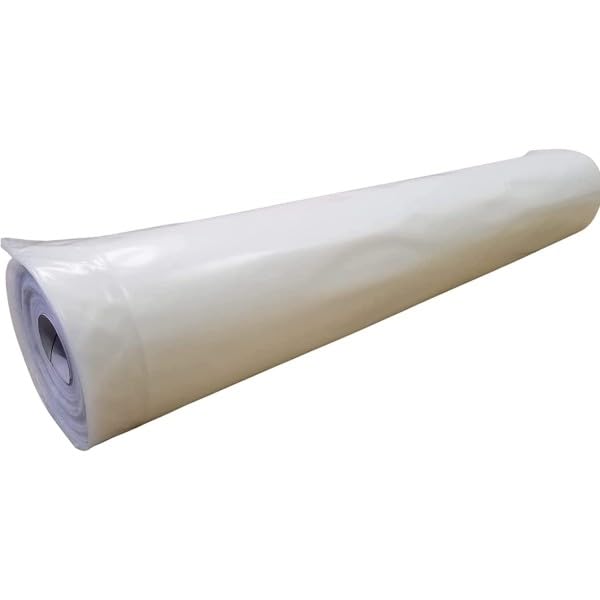 Premium Clear Greenhouse Film 6 mil - 32' x 50' UV Protected Heavy Duty Polyethylene Plastic - Durable Multi-Purpose Cover for Gardening, Plant Protection & Agricultural Use