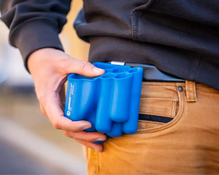 Heavy Duty Molded 7 Pocket Tool Pouch for Electricians & Contractors - Durable Work Belt Organizer for Hammers, Screwdrivers & Power Tools - Perfect for Construction Sites & DIY Projects