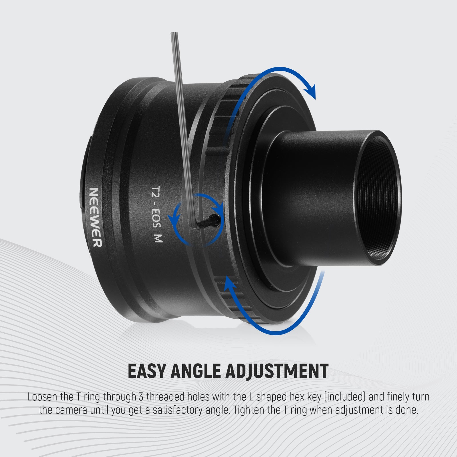 NEEWER EF M to T2 Adapter with 1.25