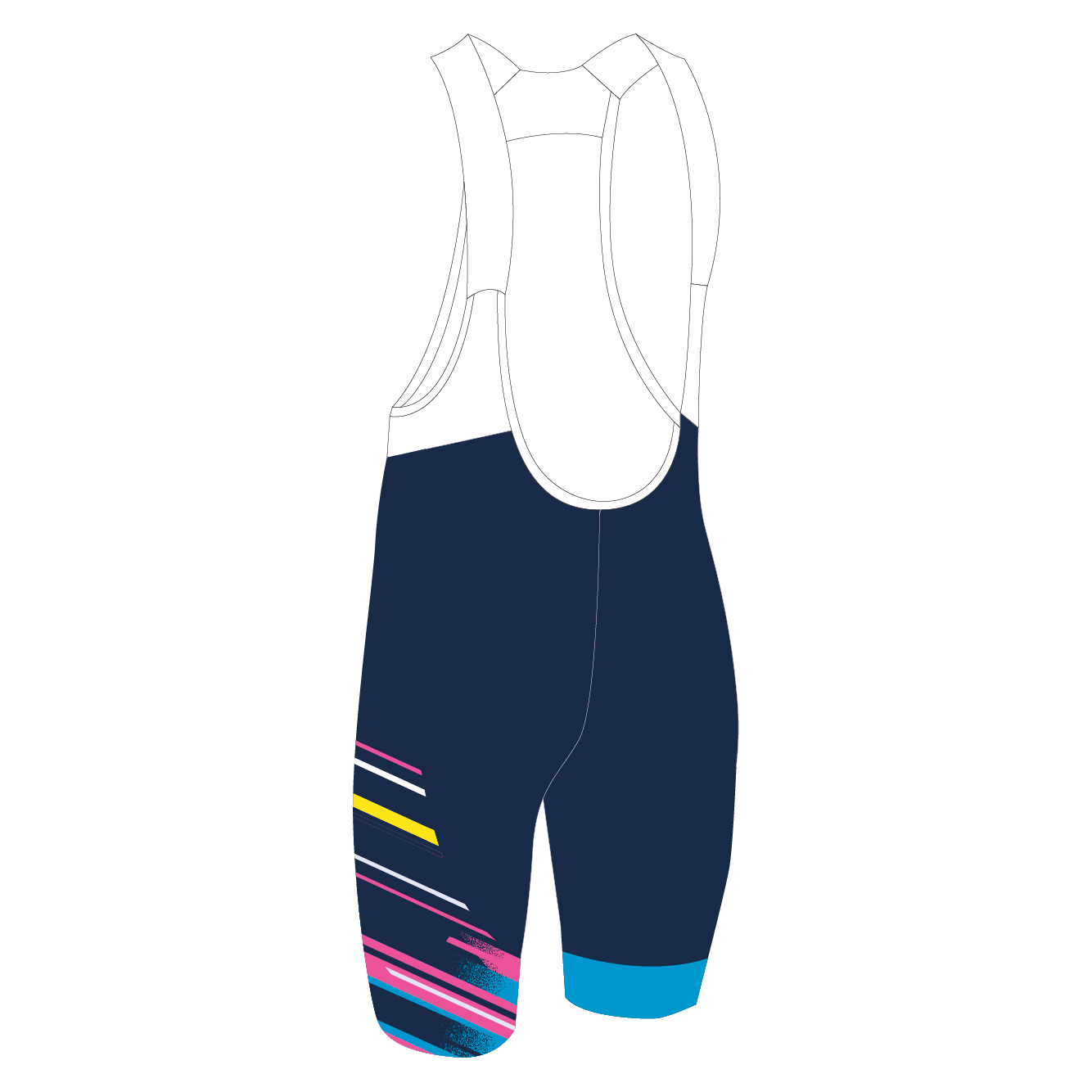 Official TGA 2024 PRO Cycling Bib Shorts - High Performance Men's Bike Shorts for Road & Mountain Biking - Breathable & Padded for Comfort