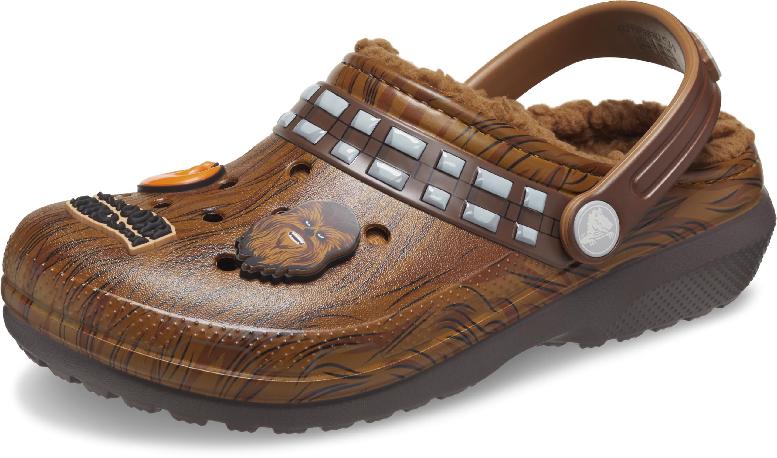 Crocs Unisex-Child Star Wars Chewbacca Classic Lined Clogs - Warm Winter Shoes for Kids, Non-Slip Indoor/Outdoor House Slippers for Boys & Girls