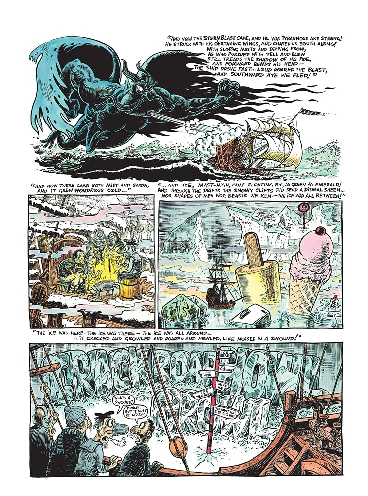The Rime of the Ancient Mariner Cartoon Book - Classic Poem Illustrated Edition | Perfect for Literature Lovers, Students & Book Collectors | Great Gift for Poetry Enthusiasts