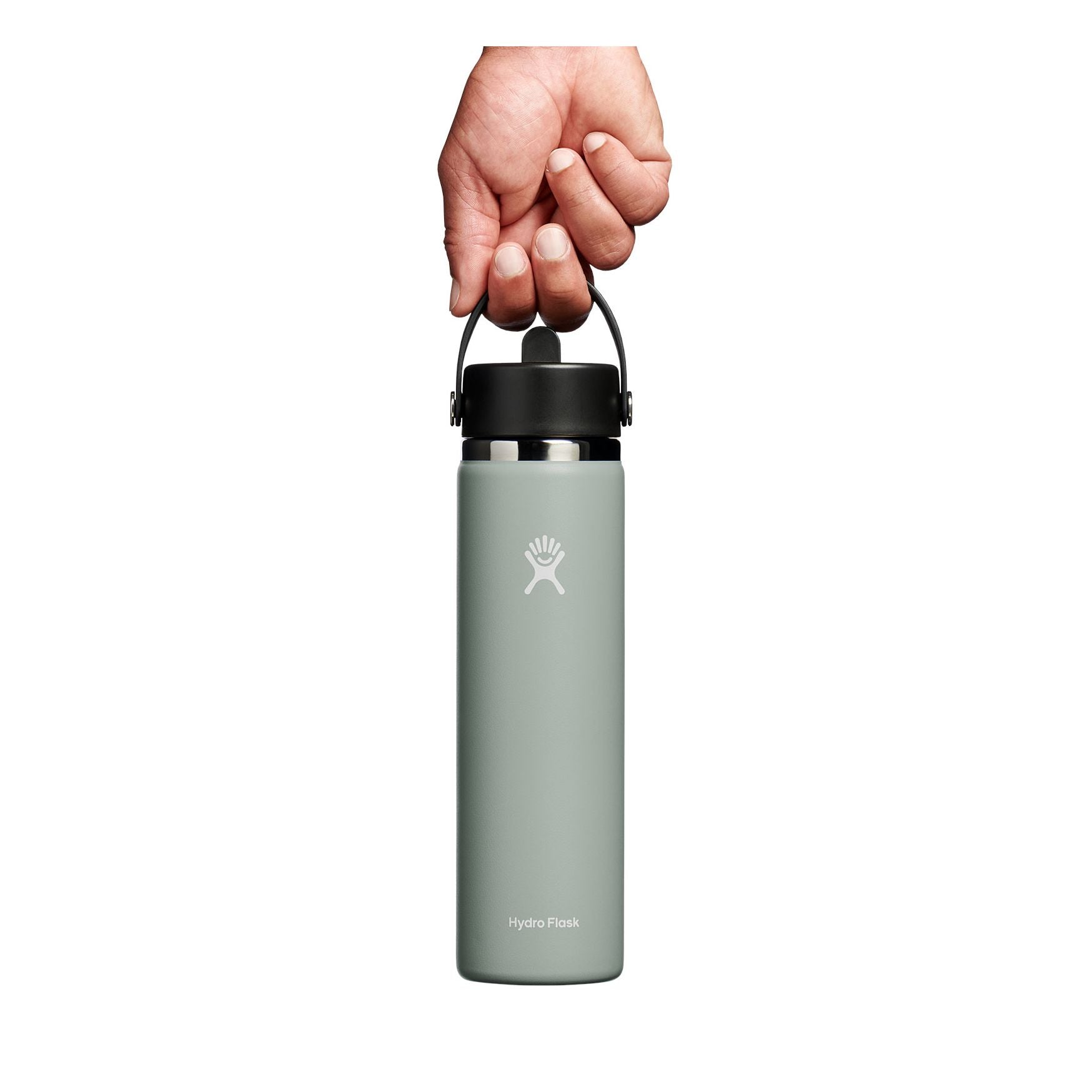 Hydro Flask Wide Mouth Water Bottle 24 oz with Flex Straw Cap - Insulated Stainless Steel for Hiking, Gym & Everyday Hydration