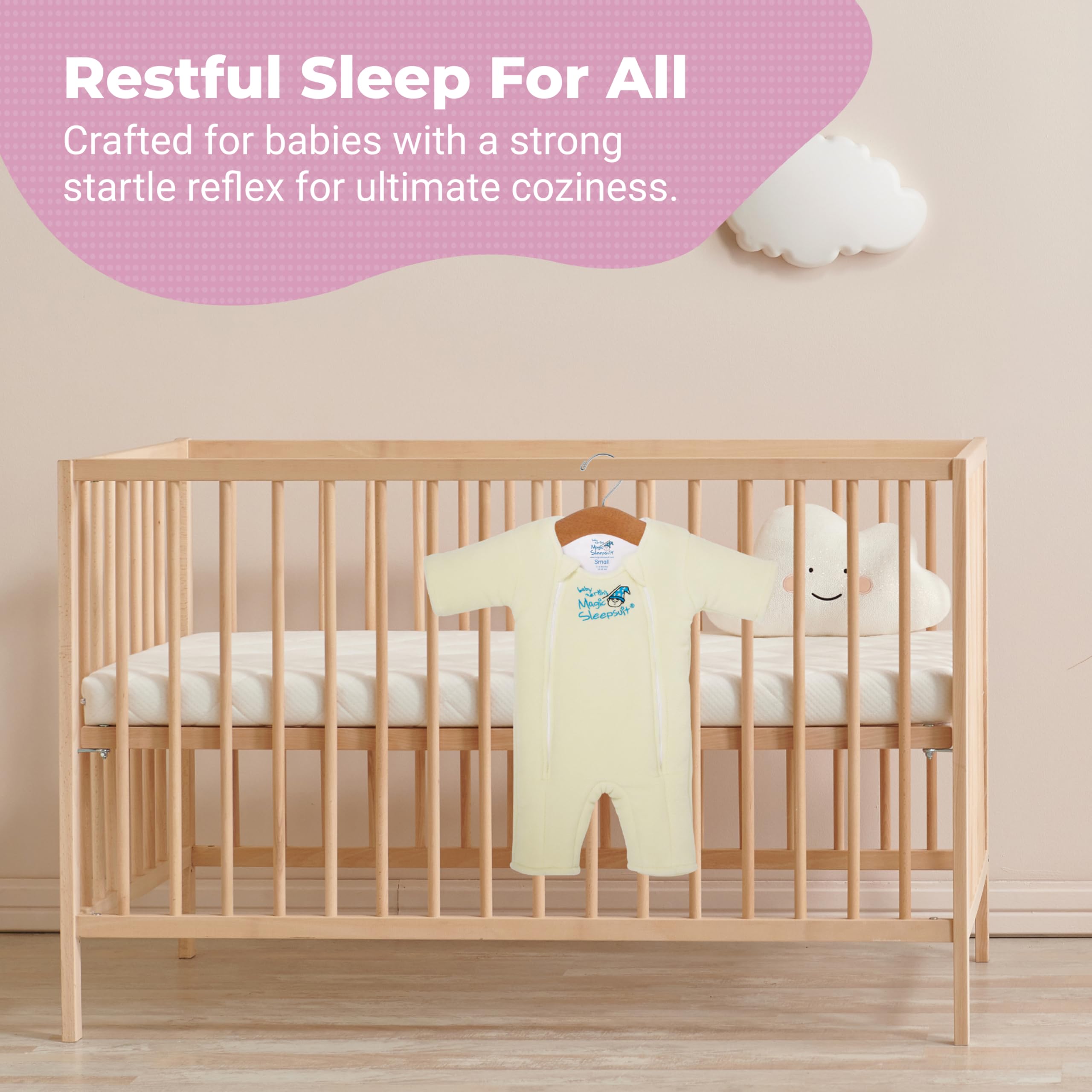 Baby Merlin's Magic Sleepsuit - Microfleece Swaddle Transition for Infants 3-9 Months - Cozy Sleepwear for Nursery