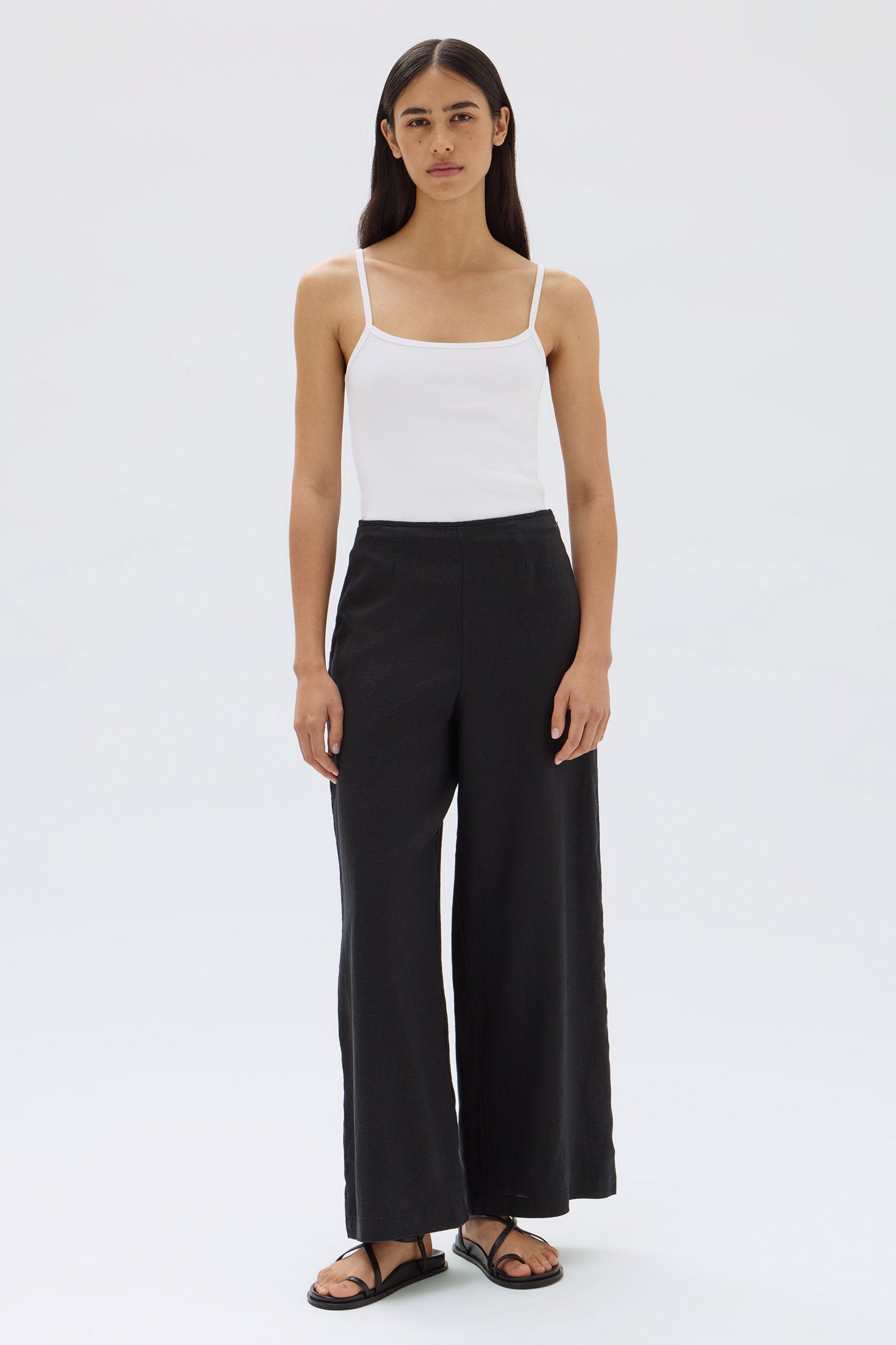 Blythe Linen Pants for Women - Soft & Breathable High Waisted Wide Leg Trousers - Perfect for Summer, Travel & Casual Outfits