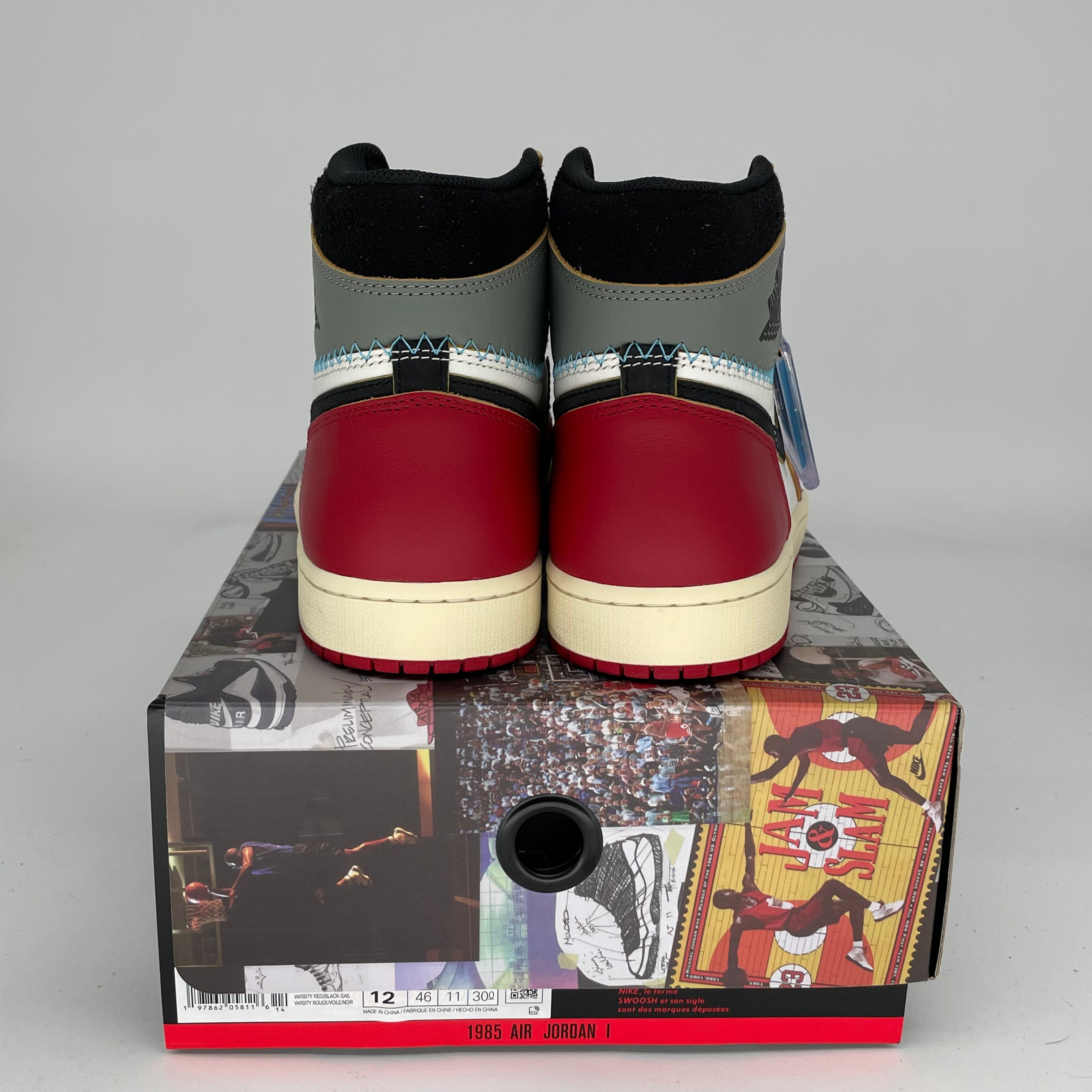 Air Jordan 1 Union LA Chicago Shadow Men's Sneakers Size 12 - HV8563-600 | Retro Basketball Shoes for Streetwear & Casual Outfits