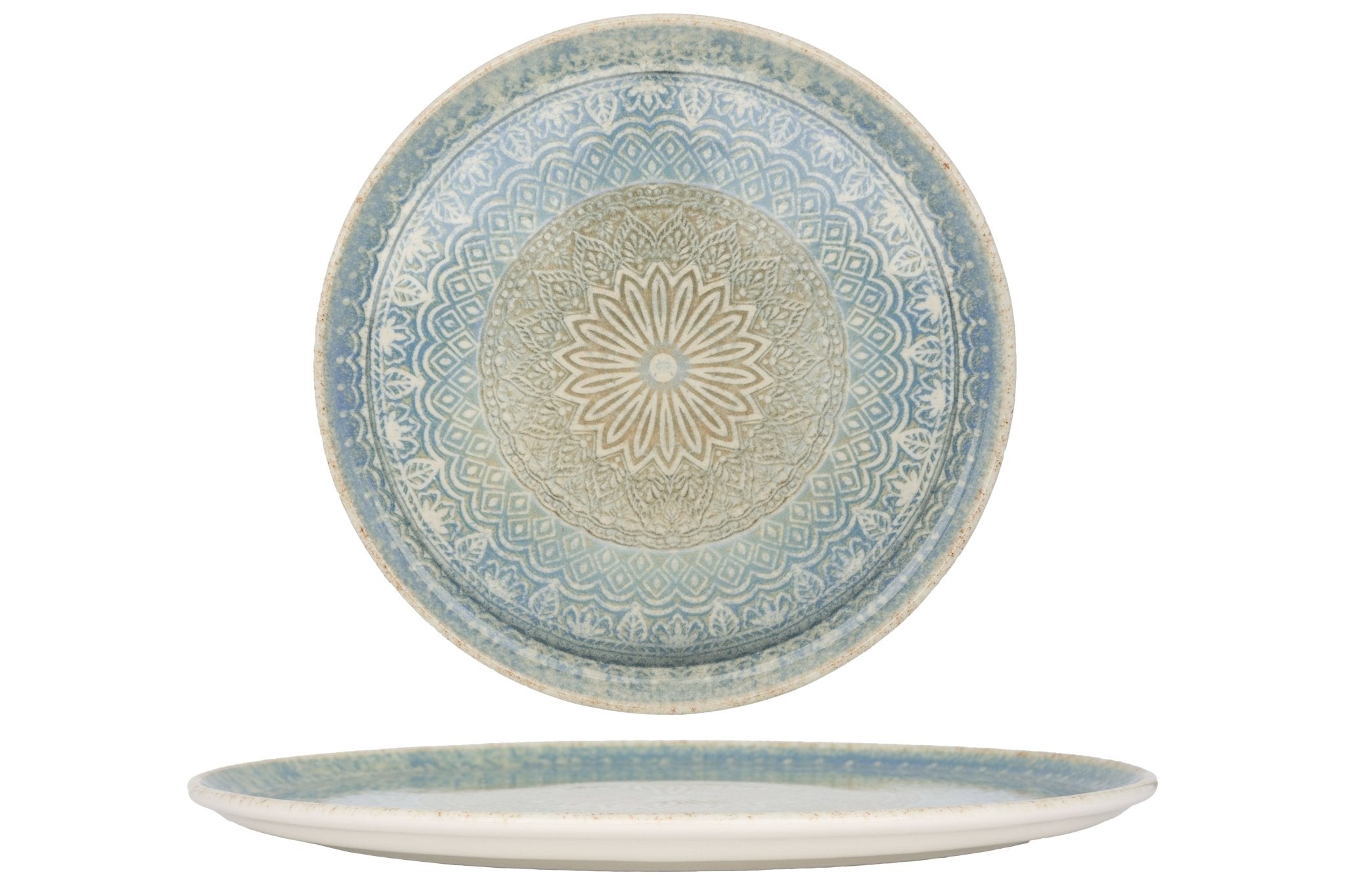 Authentic Italian Rivus Ethnic Pizza Plate 32cm - Durable Ceramic Dinner Plate for Pizza, Pasta & Appetizers - Perfect for Home, Restaurants & Parties