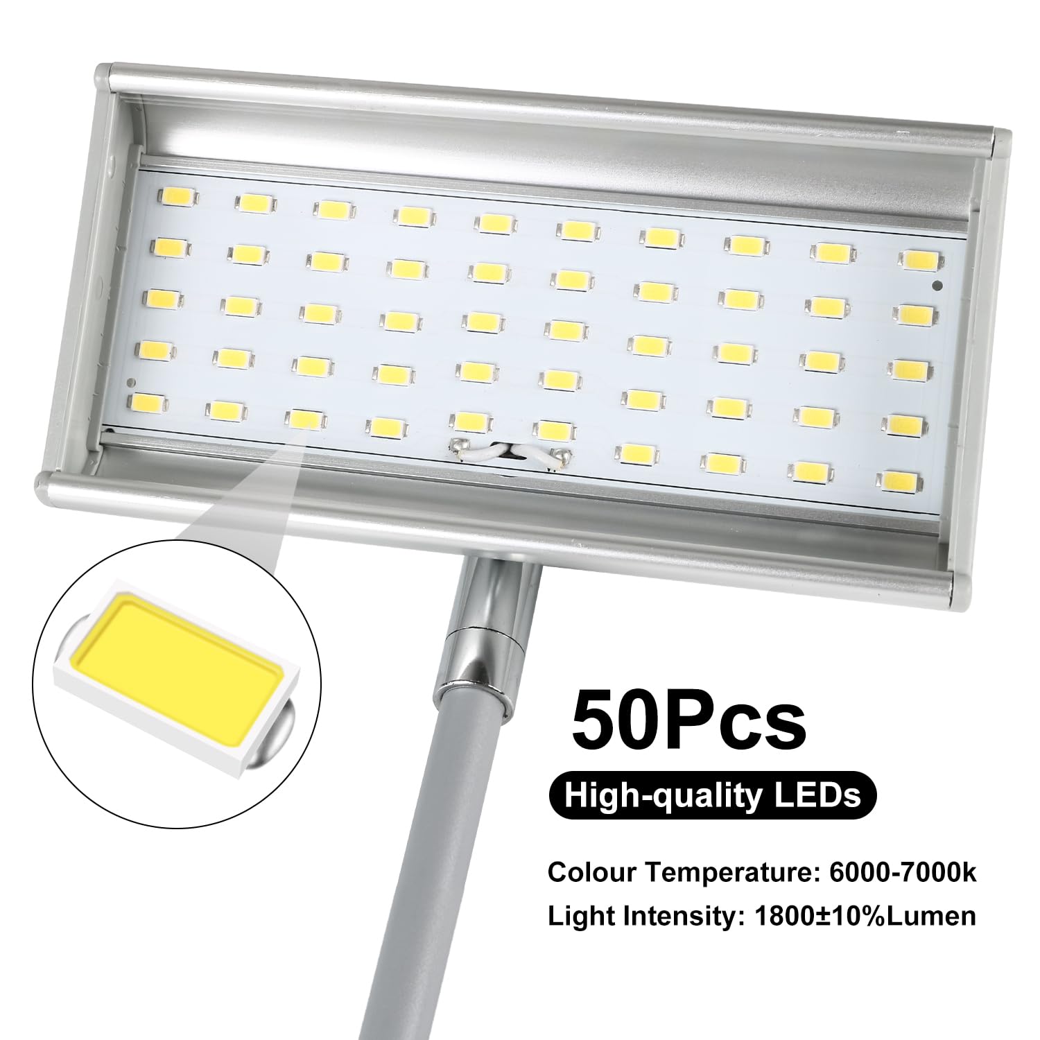 LED Trade Show Lights & Wall Washer - Connectable Exhibit Arm Lighting with Clamps, Mounting Brackets & Power Cables (2-Pack Grey) - Perfect for Trade Shows, Exhibitions & Retail Displays