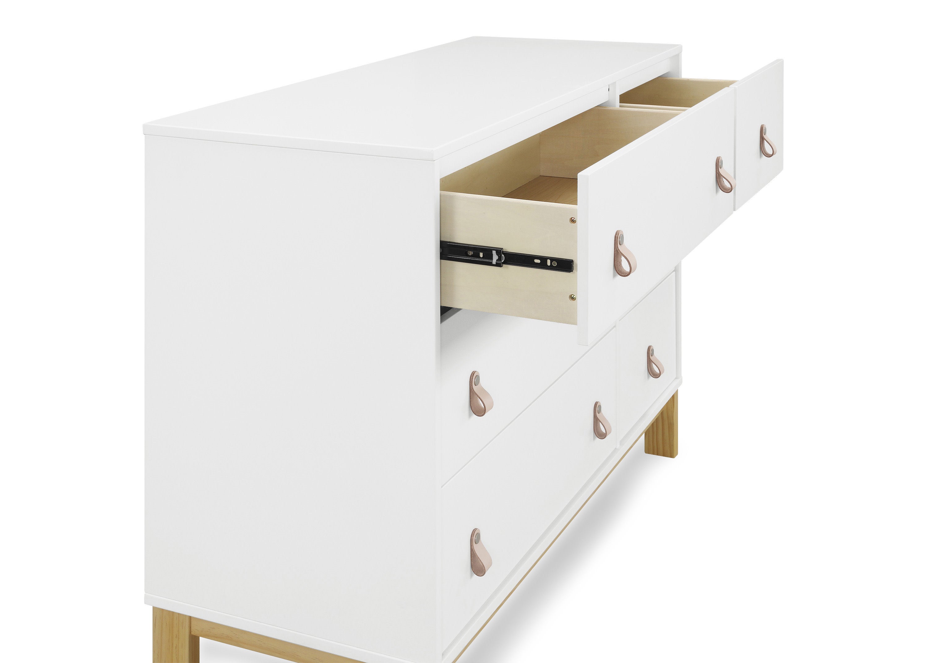 BabyGap Legacy 6-Drawer Dresser with Leather Pulls & Interlocking Drawers - Nursery Storage Solution for Baby Clothes, Blankets & Essentials