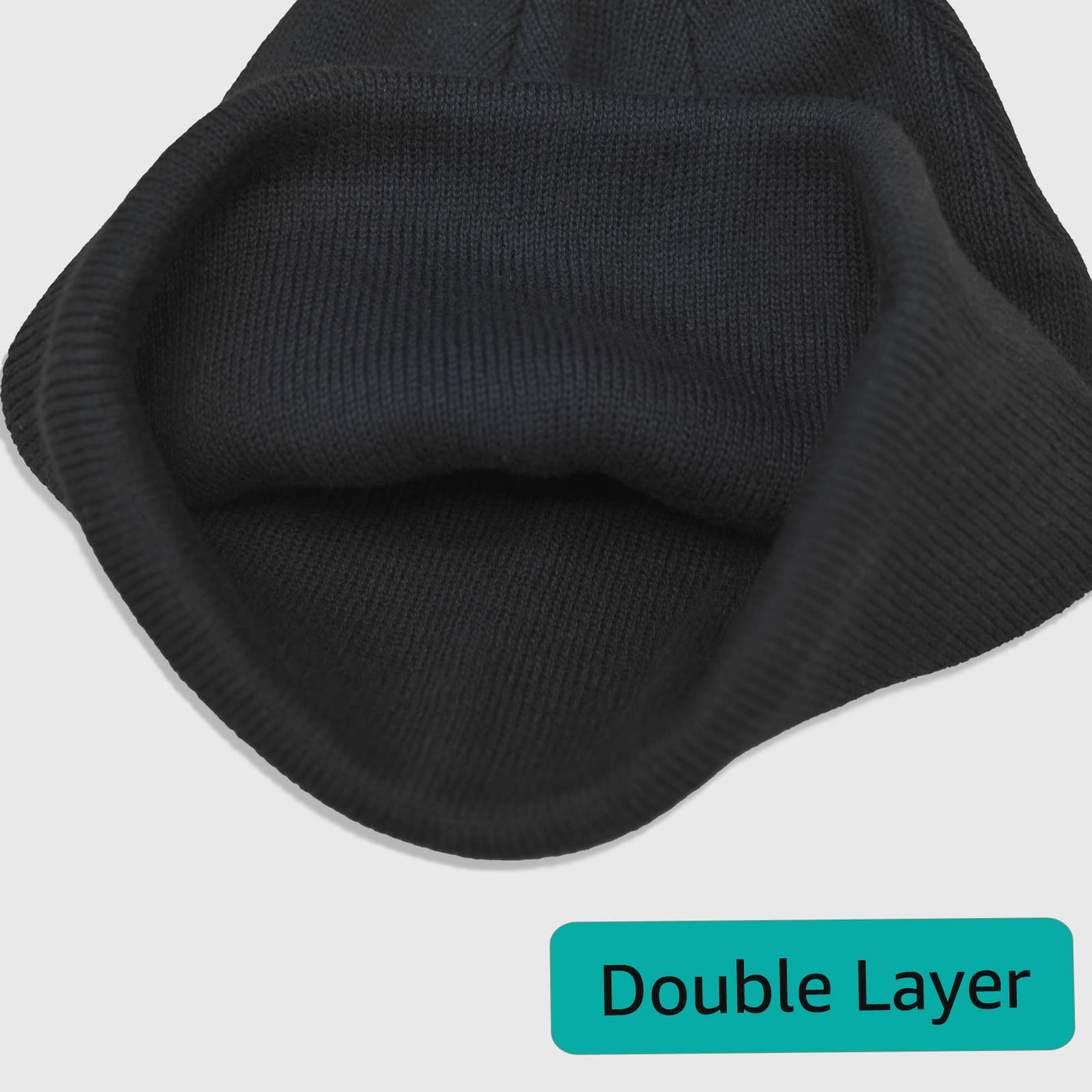 PHILIGHTS 100% Cotton Slouchy Beanie Hat for Women & Men - Soft Knit Winter Skull Cap with Cuff - Warm Unisex Ski Hat for Cold Weather, Outdoor Activities & Casual Fashion