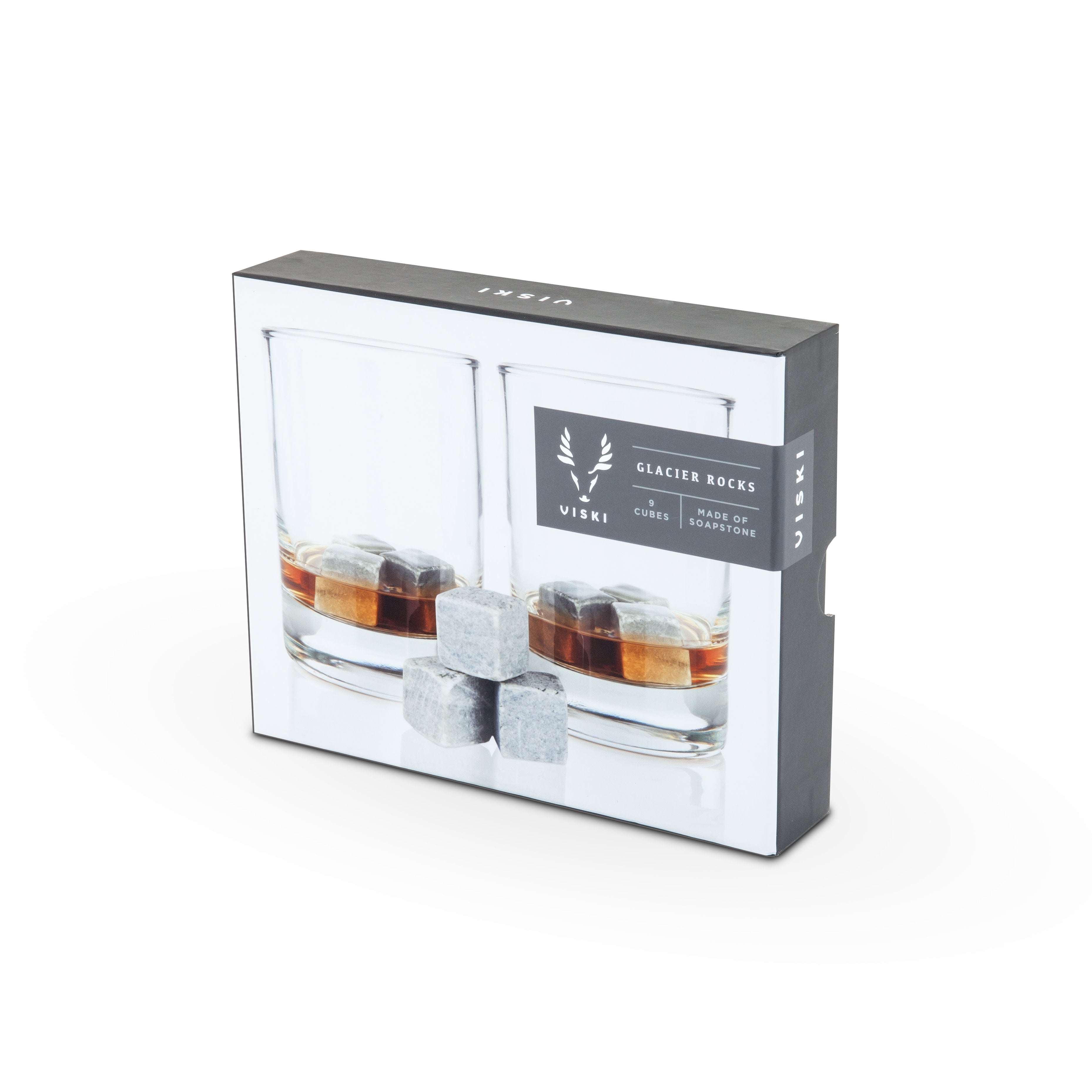 Premium Natural Soapstone Cube Set of 9 - Glacier Rocks for Whiskey Stones, Chilling Drinks & Home Decor - Perfect for Cocktails, Wine Cooling & Decorative Displays