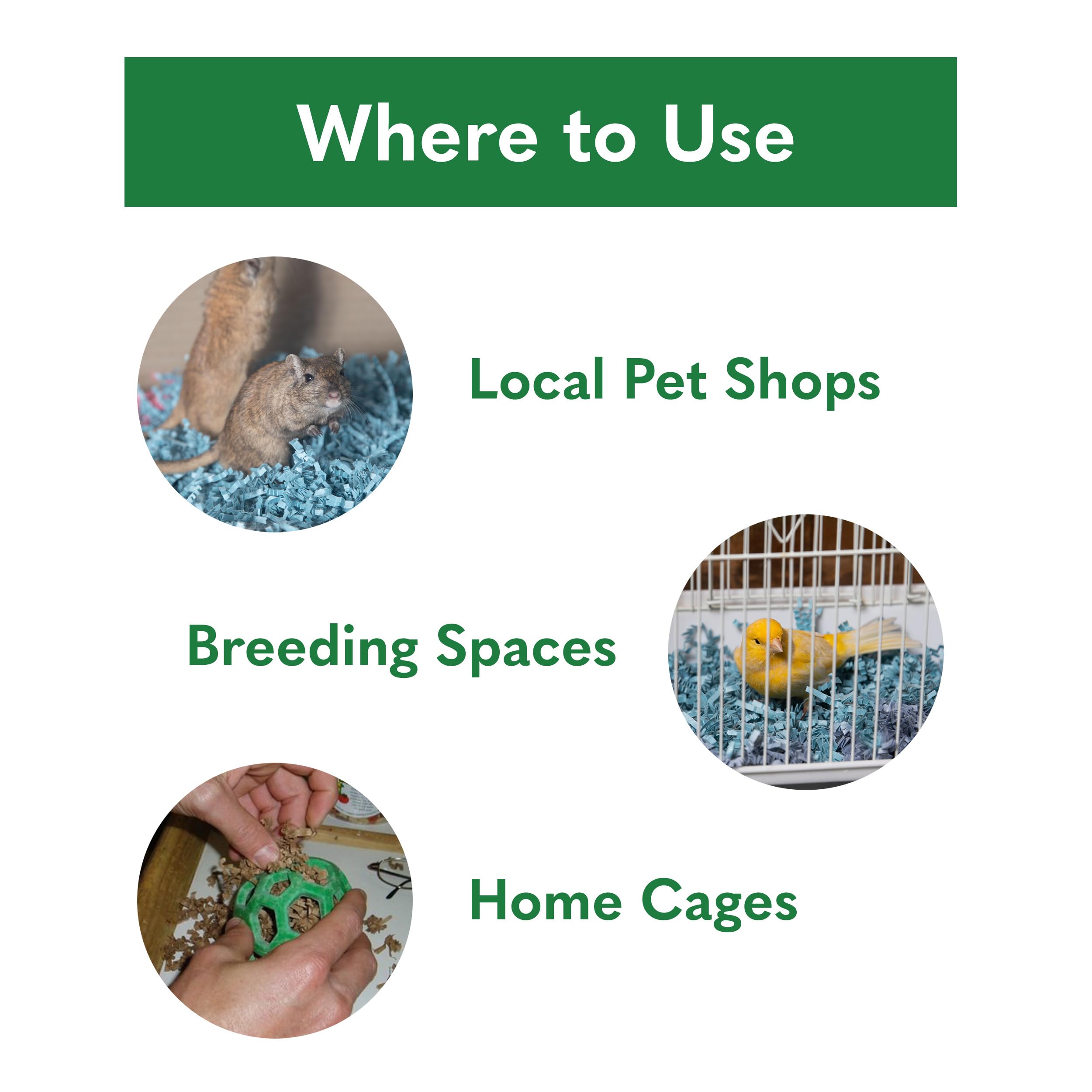 Eco-Friendly 99% Dust Free Paper Bedding for Hamsters, Guinea Pigs & Birds - Soft & Absorbent Small Animal Cage Liner - Perfect for Nesting, Burrowing & Cage Comfort