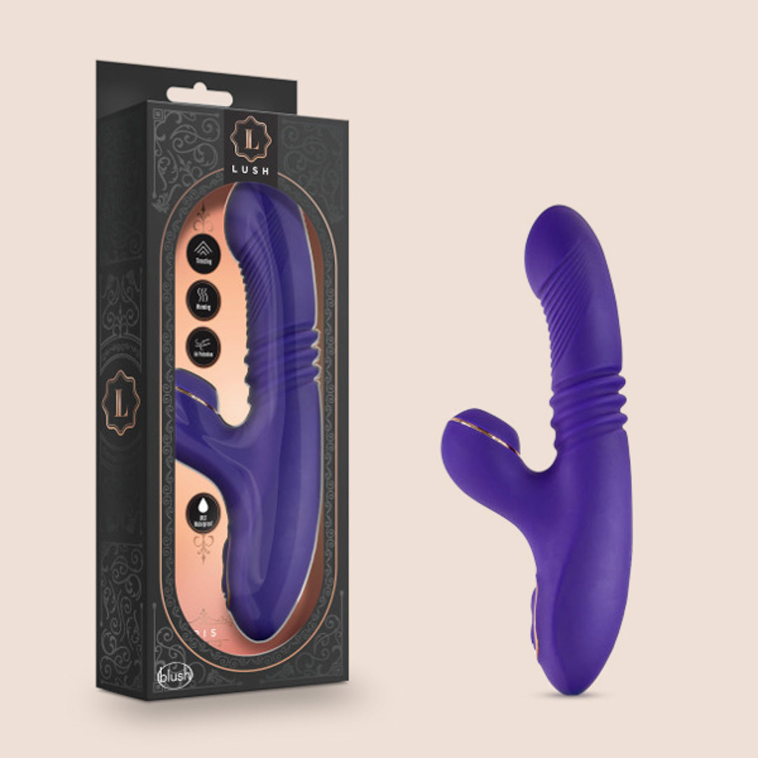 Blush Novelties Lush Iris - Rechargeable Dual Stimulator G-Spot & Clitoral Vibrator for Women | Perfect for Couples Play & Solo Pleasure