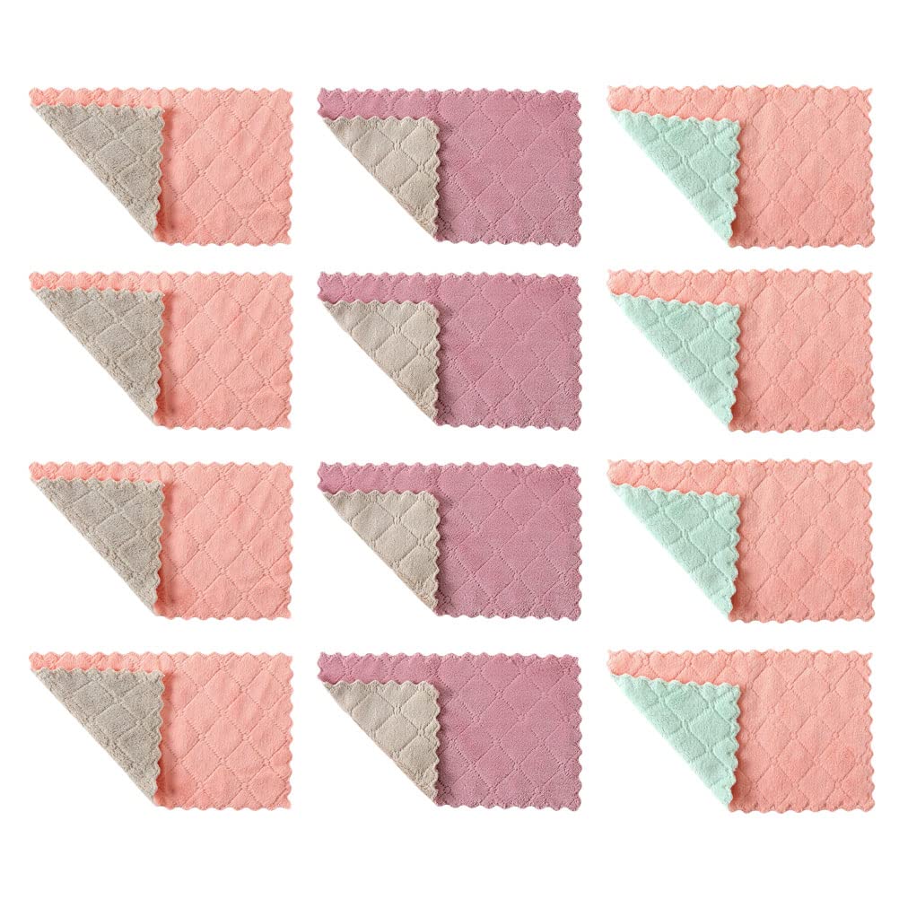 20Pcs Cabilock Kitchen Dish Towels - Super Absorbent, Quick-Dry Cleaning Cloths for Dishes, Countertops & More | Perfect for Kitchen, Bathroom & Household Cleaning