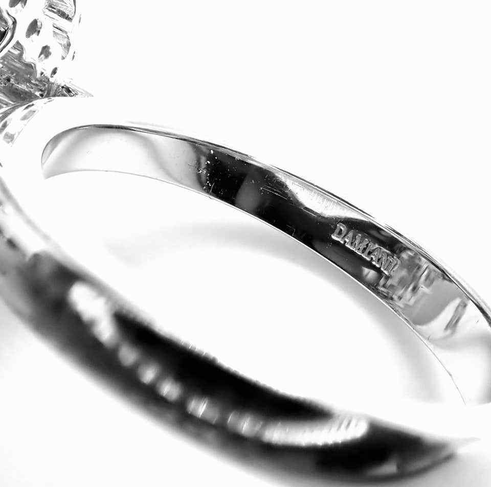 Authentic Damiani Diamond Flower 18k White Gold Cocktail Ring for Women - Elegant Statement Jewelry for Parties, Weddings & Special Occasions