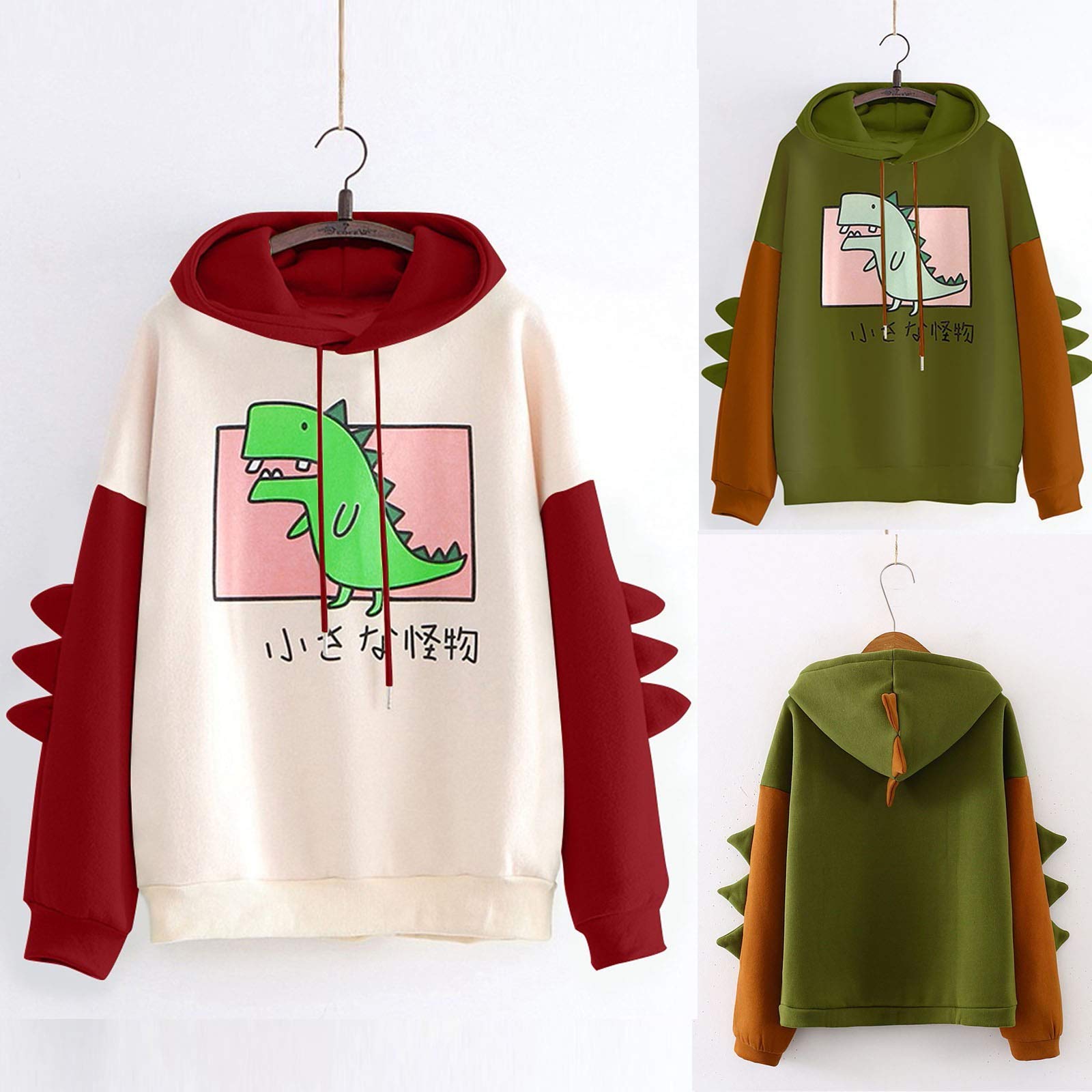 TARIENDY Women's Dinosaur Hoodie - Stylish Long Sleeve Pullover for Teen Girls & Juniors, Cute Graphic Sweatshirt for Casual Wear & Outdoor Adventures