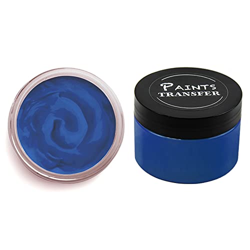 PAINTS TRANSFER Chalk Paste Paint for Stencils - Permanent Navy Ink for Fabric - DIY Crafts, Home Decor & Textile Projects