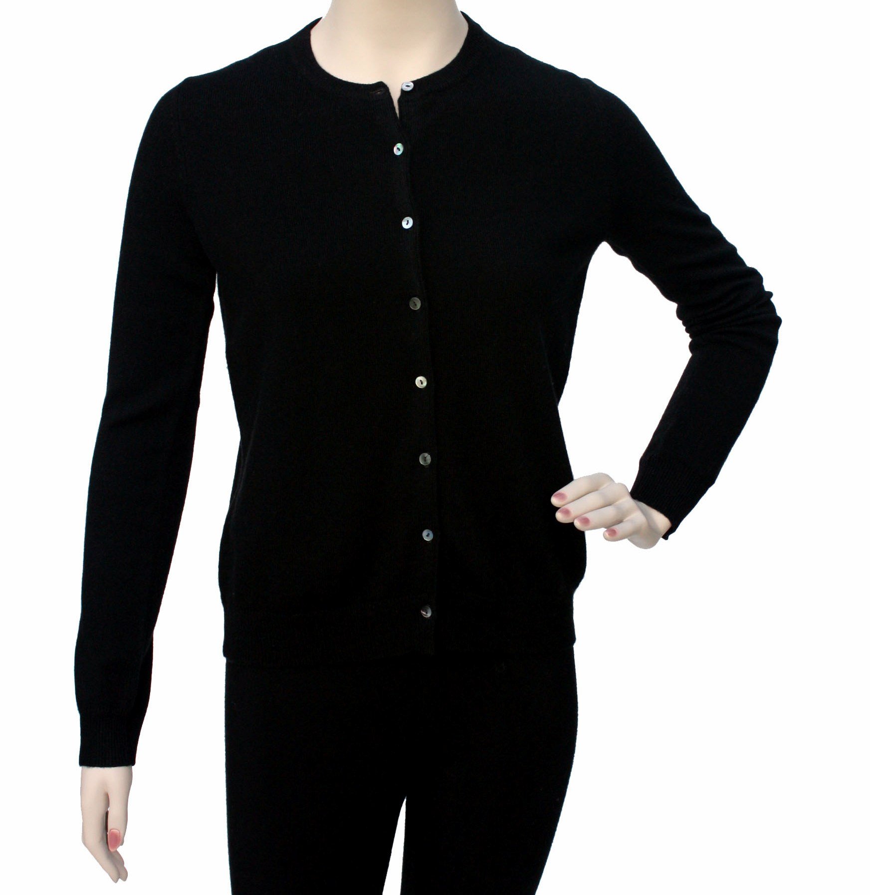100% Pure Cashmere Women's Cardigan Sweater - Soft Round Neck Long Sleeve Button Down Sweater for Women | Cozy Winter Wear, Office Outfits & Casual Layering