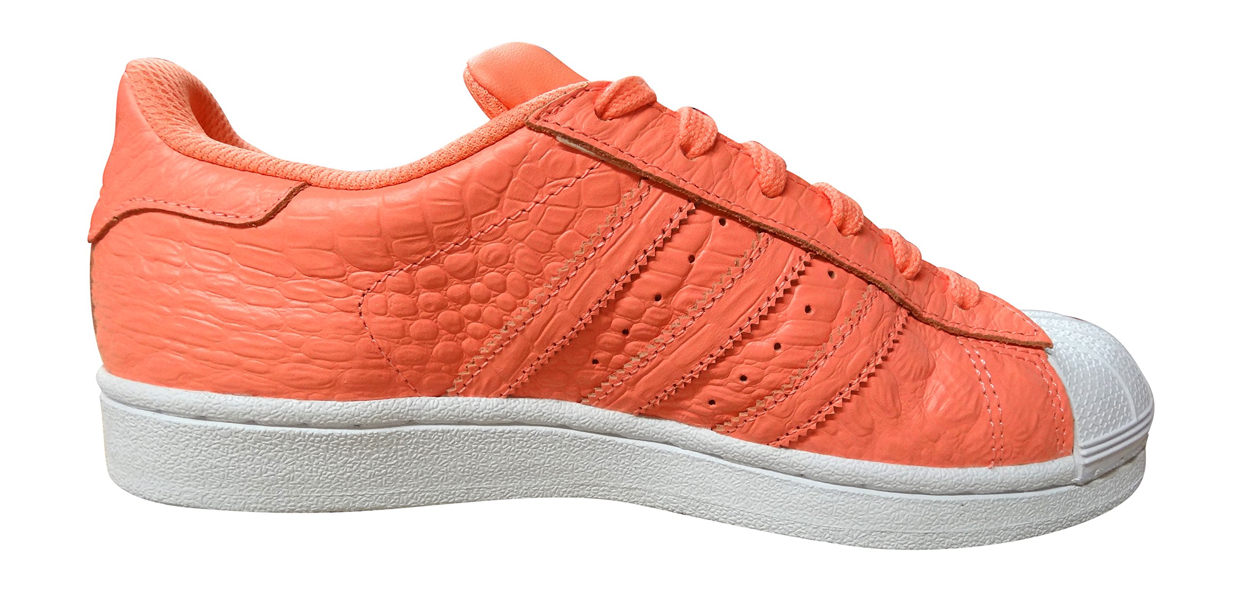 adidas Originals Superstar Women's Sneakers - Coral White AQ2721 (US Size 6) | Casual Fashion Shoes for Everyday Wear, Gym & Street Style Outfits