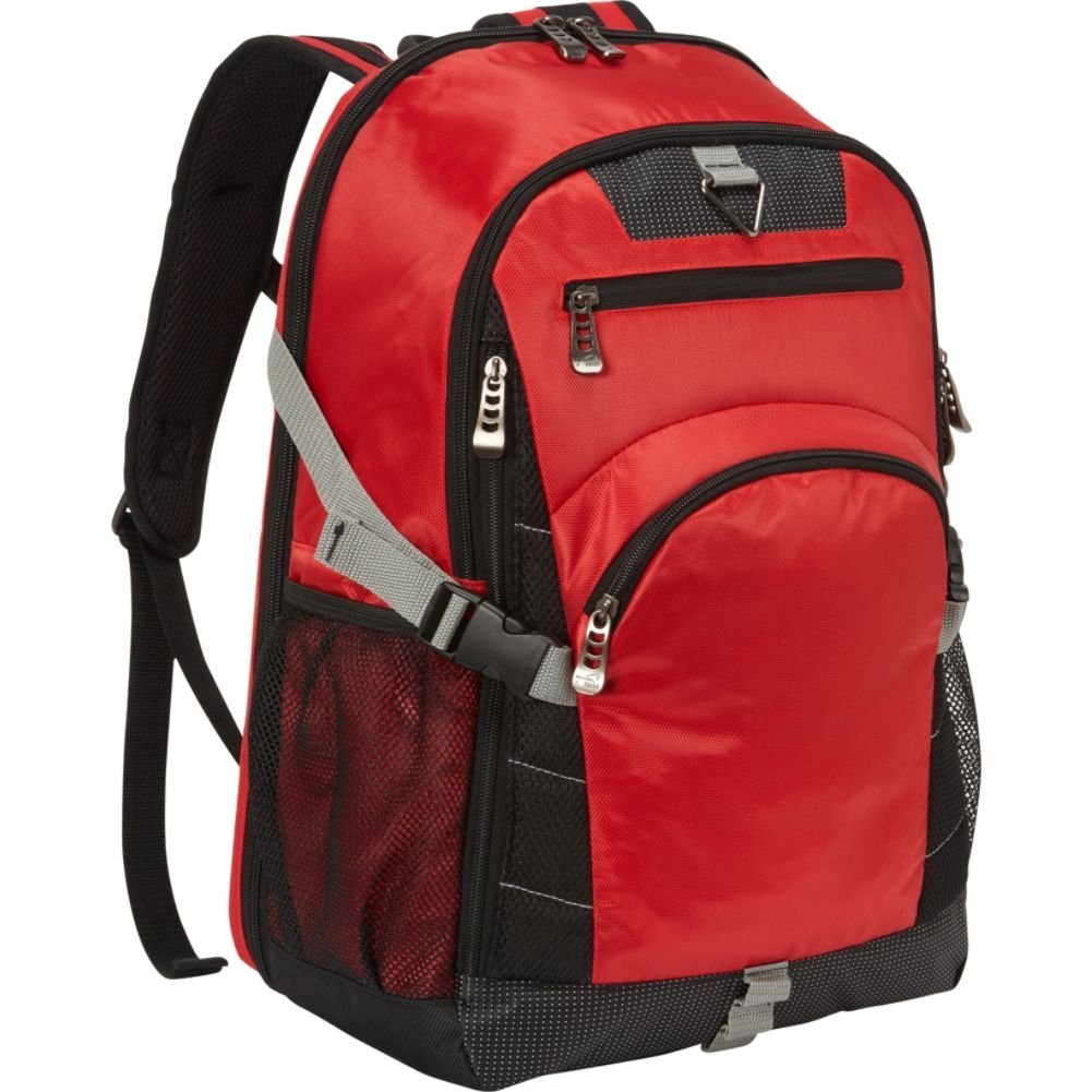Preferred Nation Bellino Sport Gear Backpack - Durable & Lightweight Gym Backpack for Men & Women, Red - Perfect for Workout, Travel & Outdoor Activities