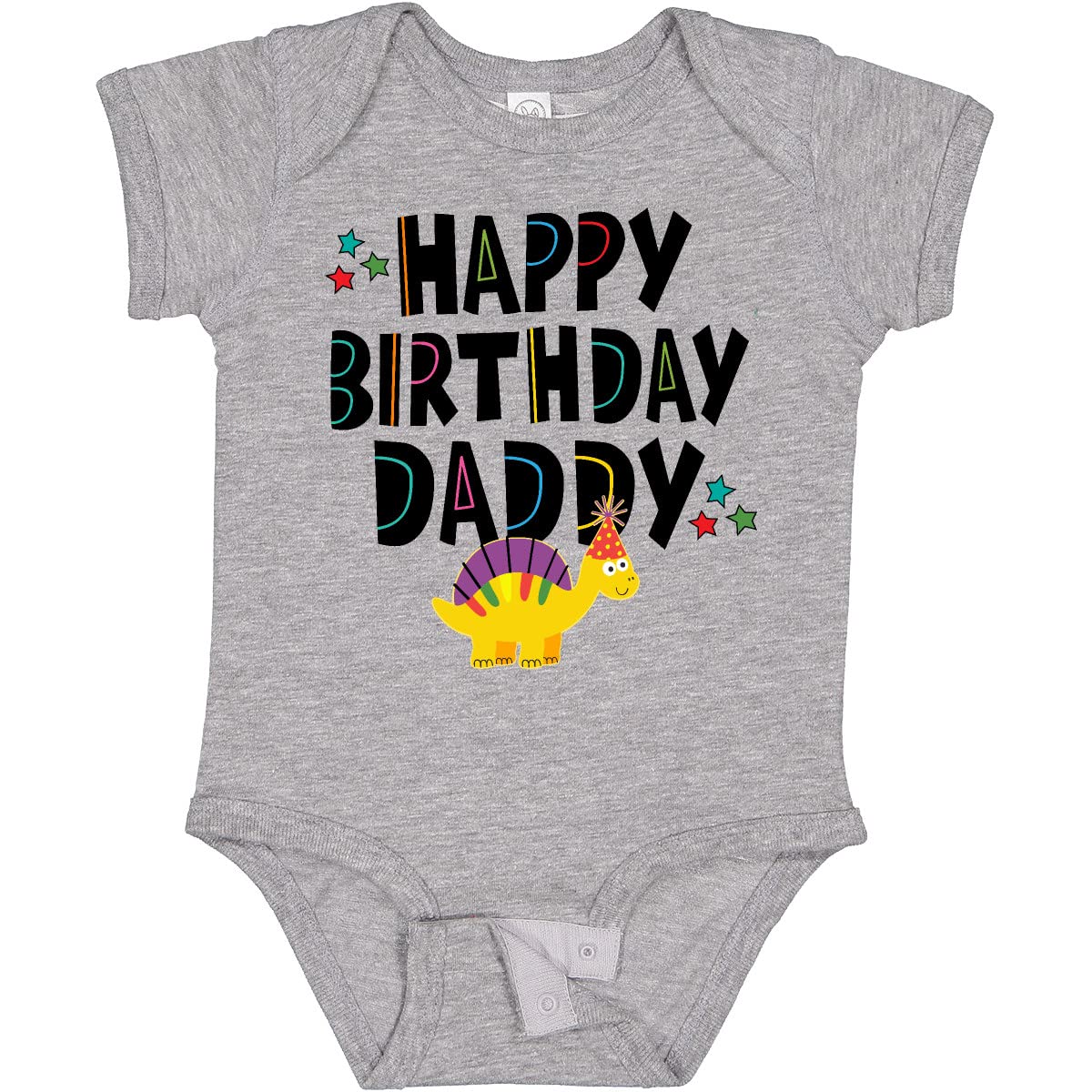 Inktastic Happy Birthday Daddy Baby Bodysuit - Cute Birthday Party Outfit for Infants & Toddlers - Perfect for 1st Birthday Celebrations, Photo Shoots & Family Gatherings