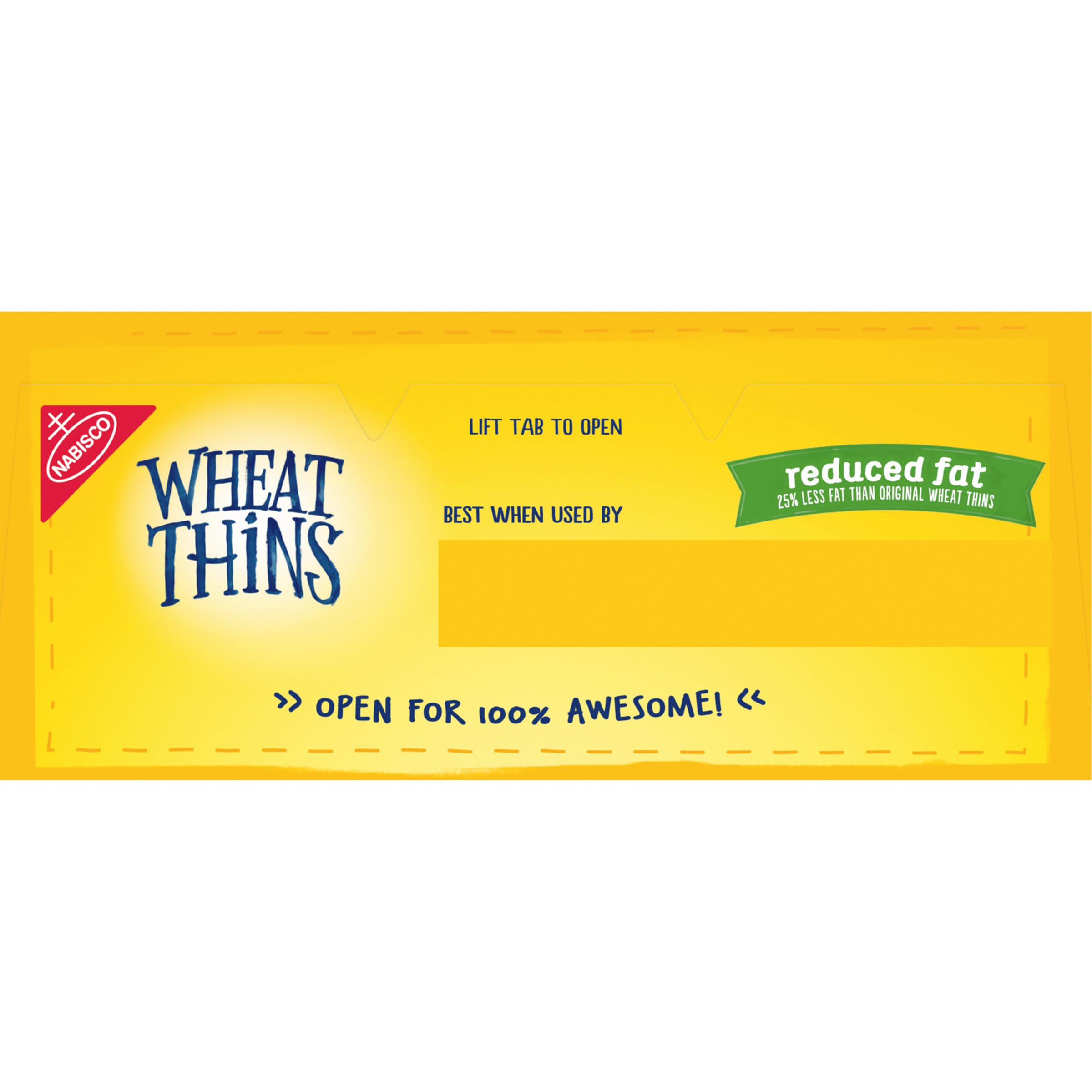 Wheat Thins Reduced Fat Whole Grain Wheat Crackers - Healthy Snack for Kids & Adults - 8 oz Pack - Perfect for Lunchboxes, Office Snacks & Party Platters