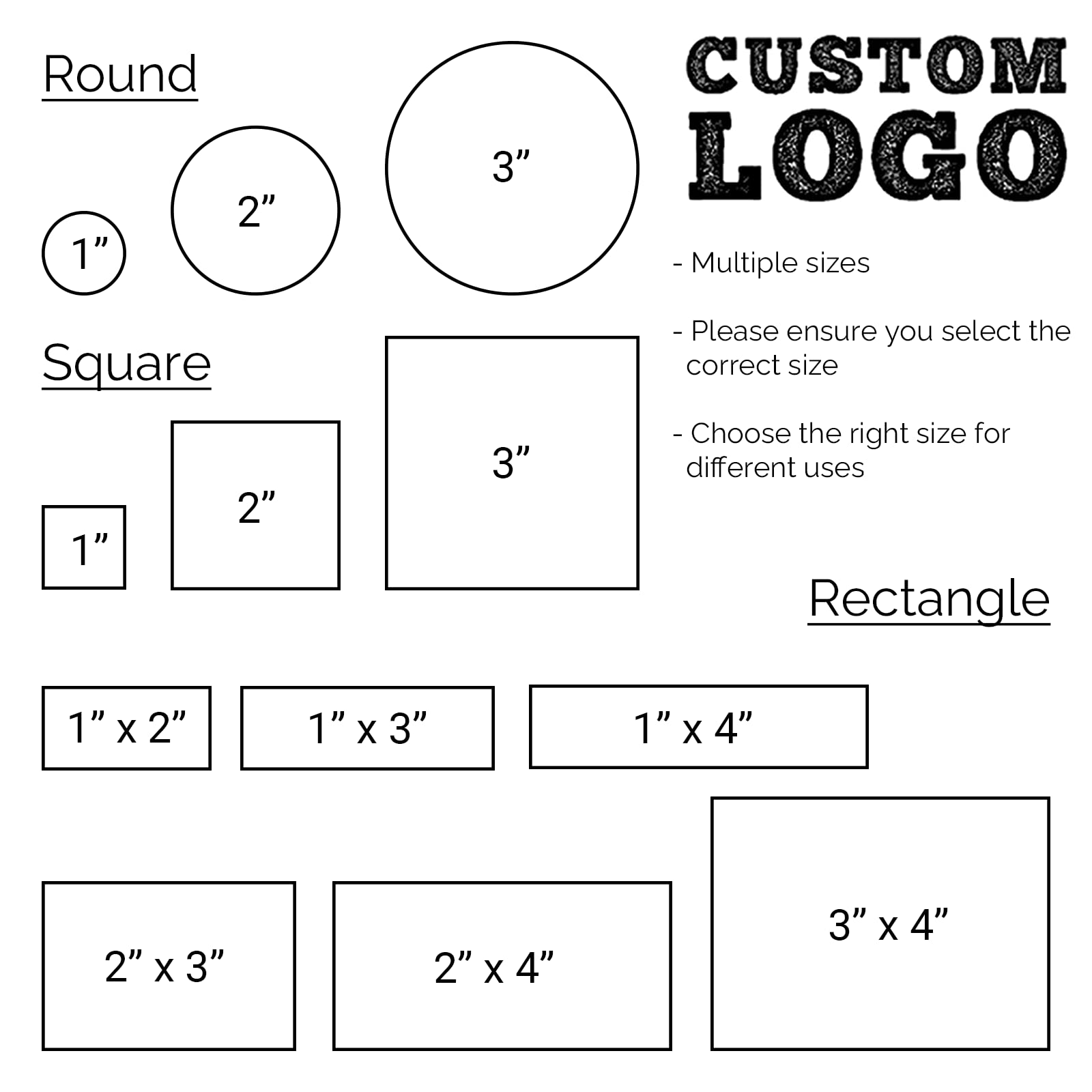 Custom Logo Stamp - Personalized Rubber Stamp for Business & Crafting - 1