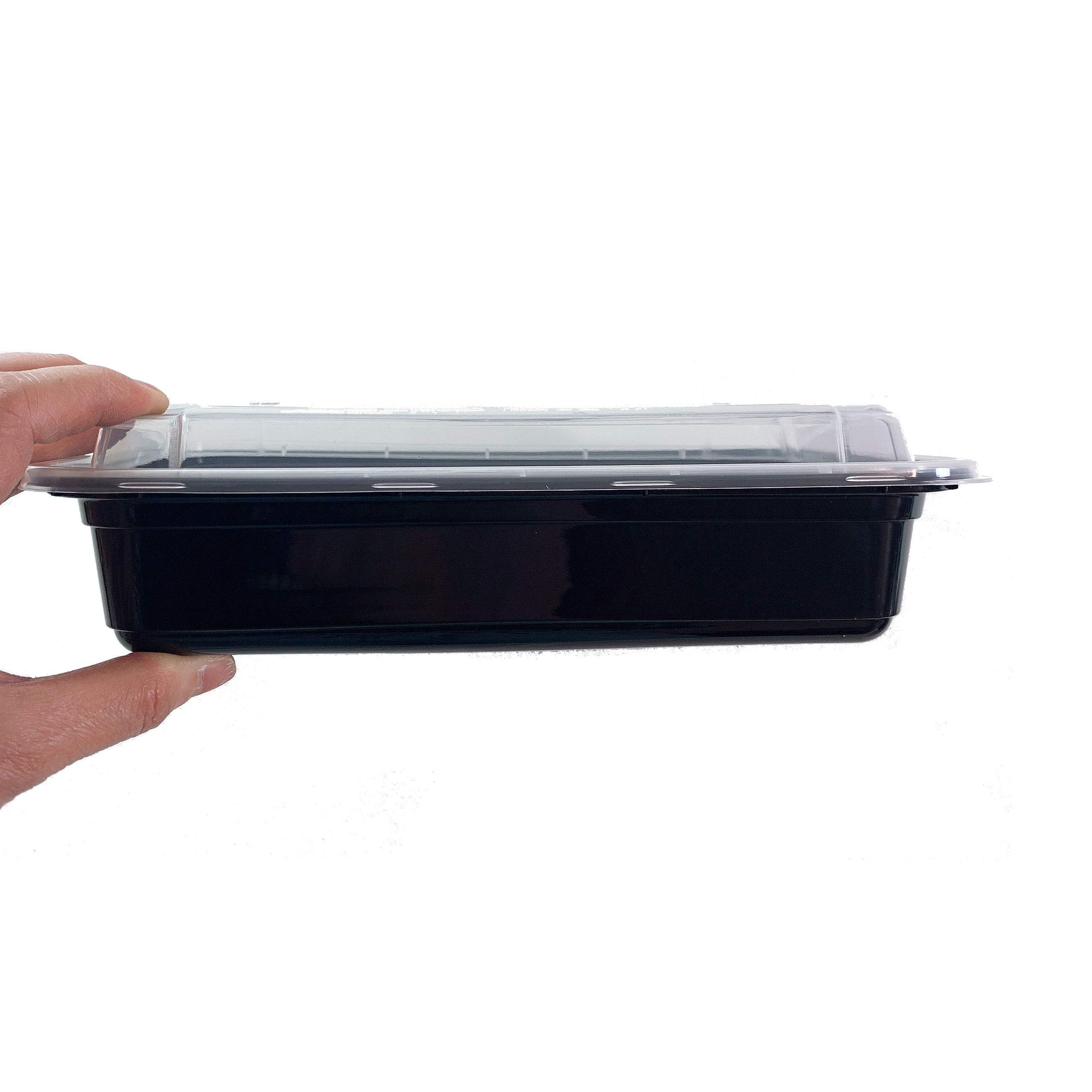 50-Pack BPA-Free 32oz Rectangular Meal Prep Containers - Microwave & Dishwasher Safe Reusable Plastic Food Storage Containers for Meal Prepping, Leftovers & Office Lunches