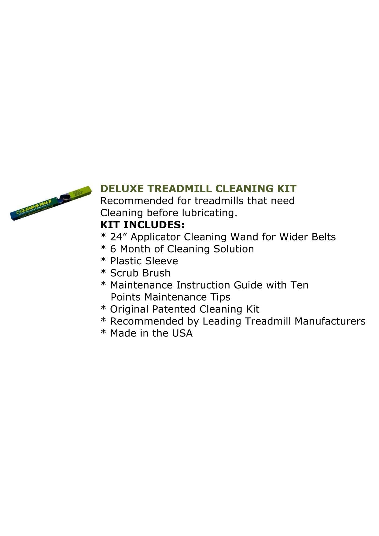 Original Treadmill Cleaning and Lubrication Kit - Clean-N-Walk Home Combo Kit | Official Partner for Major Treadmill Brands | Perfect for Home Gym Maintenance & Treadmill Care