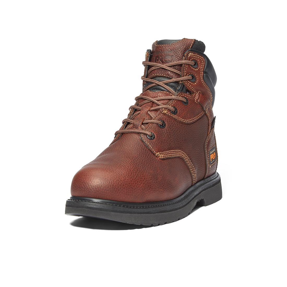 Flexshield Img 6 Inch Steel Toe Work Boots for Men - Brown Safety Shoes for Construction, Warehouse & Outdoor Work